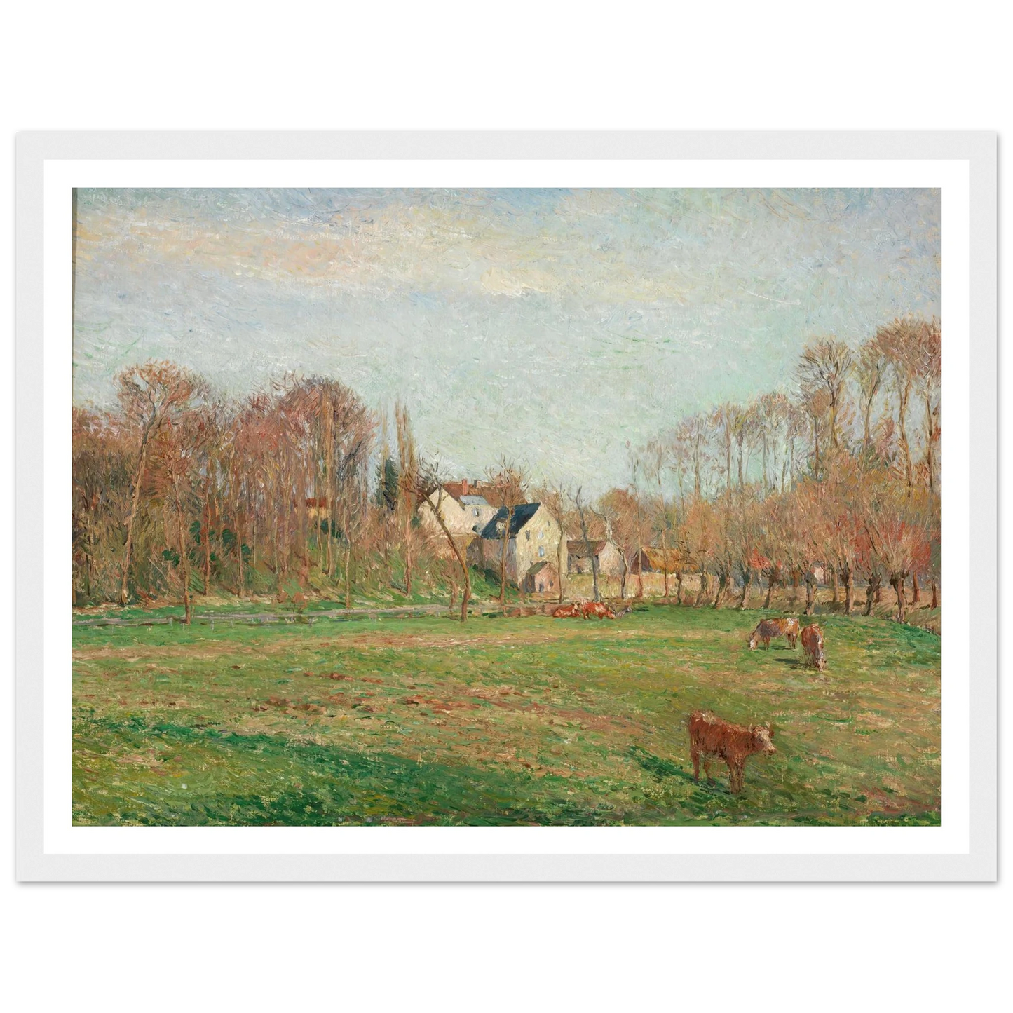 Field and Mill at Osny (1884) Art Print | Camille Pissarro-Quipham Collections