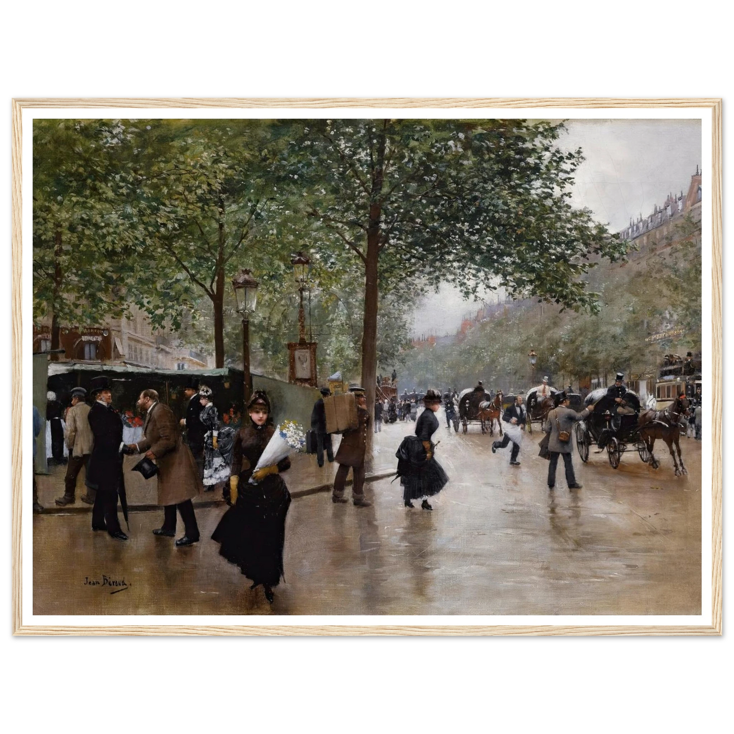 Sur Les Grands Boulevards Art Print | Jean Beraud-Quipham Collections