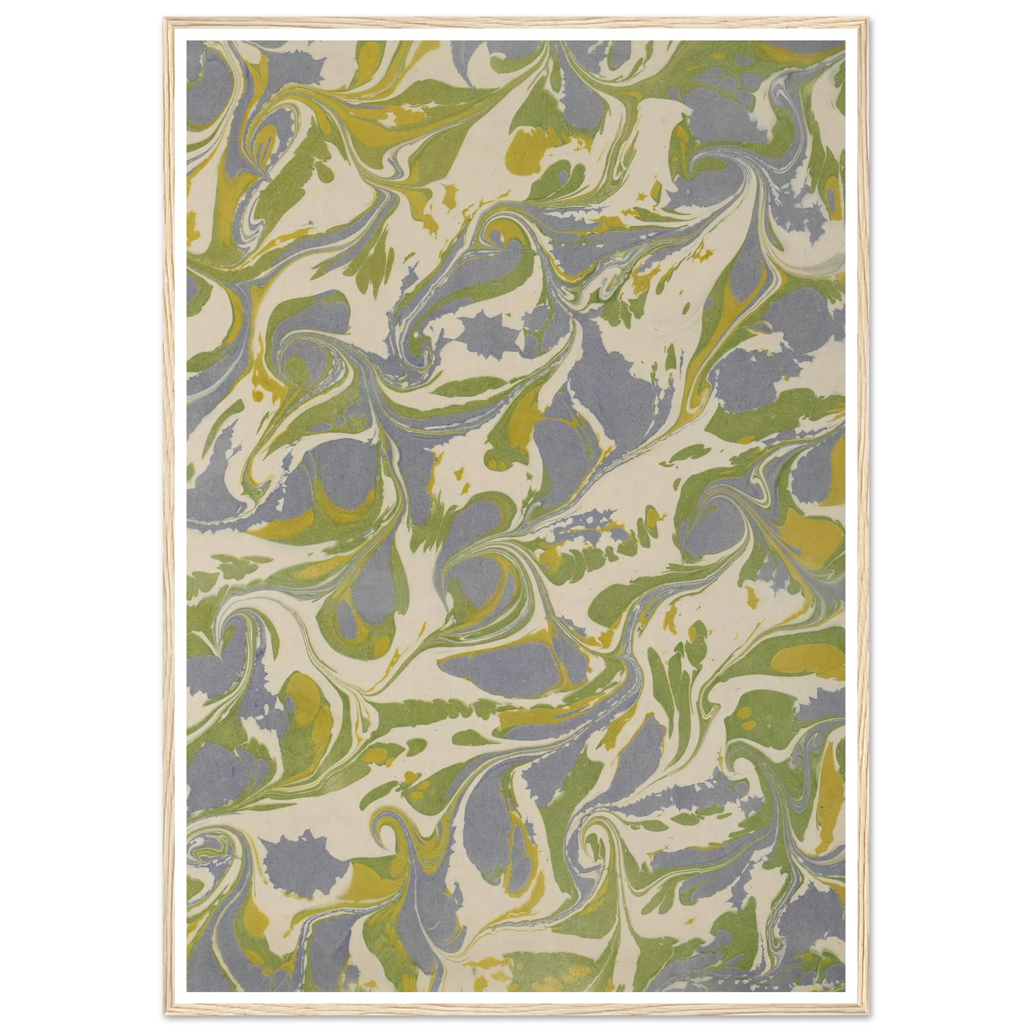 Gezogenes Marmorpapier (1890 - 1910) Art Print | Anker Kyster-Quipham Collections