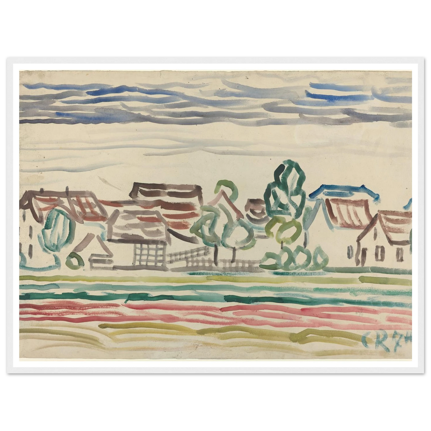 Landscape (1870s) Art Print | Christian Rohlfs-Quipham Collections