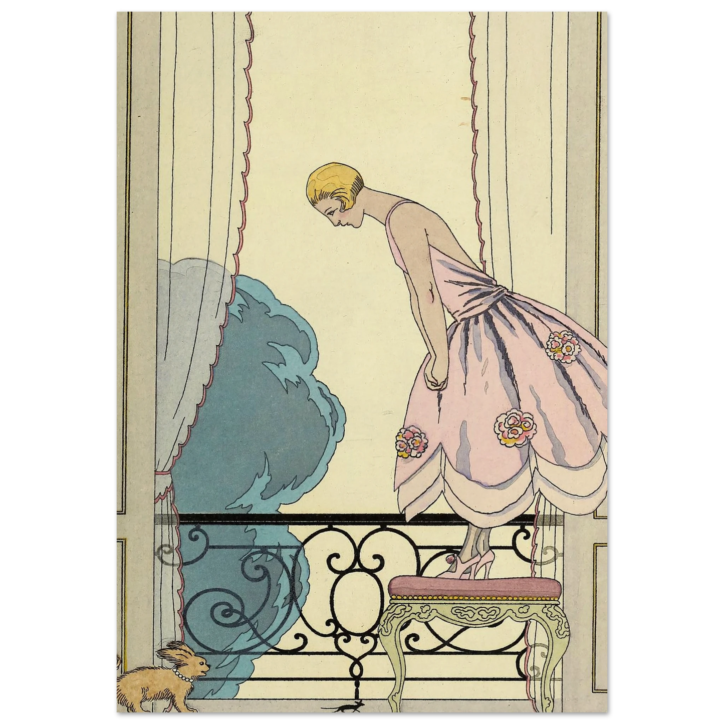 Falbalas et fanfreluches, La Souris (1925) Art Print | George Barbier-Quipham Collections