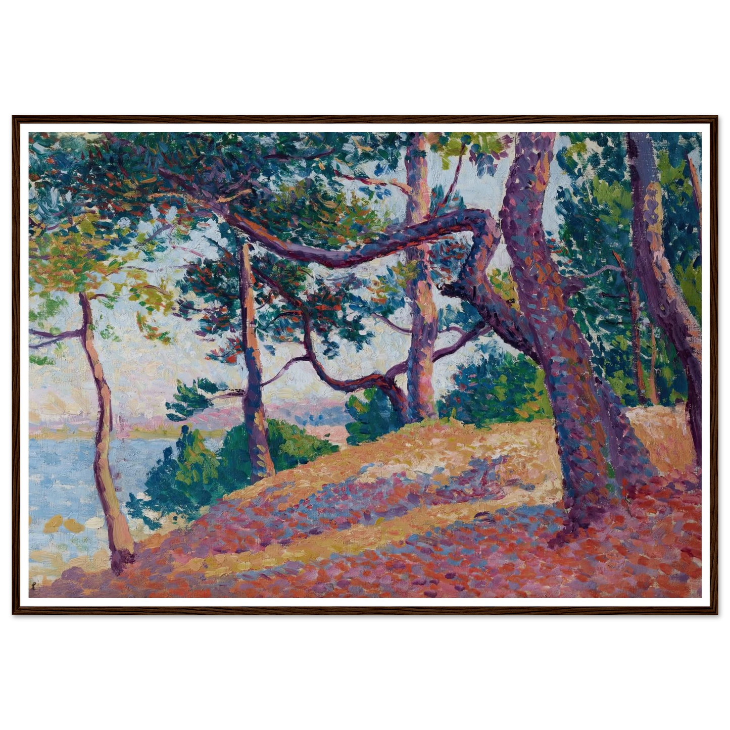 Paysage à Saint-Tropez (1892) Art Print | Maximilien Luce-Quipham Collections