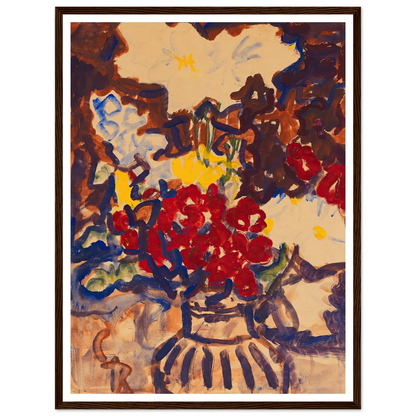 Bunter Sommerblumenstrauß (1915) Art Print | Christian Rohlfs-Quipham Collections