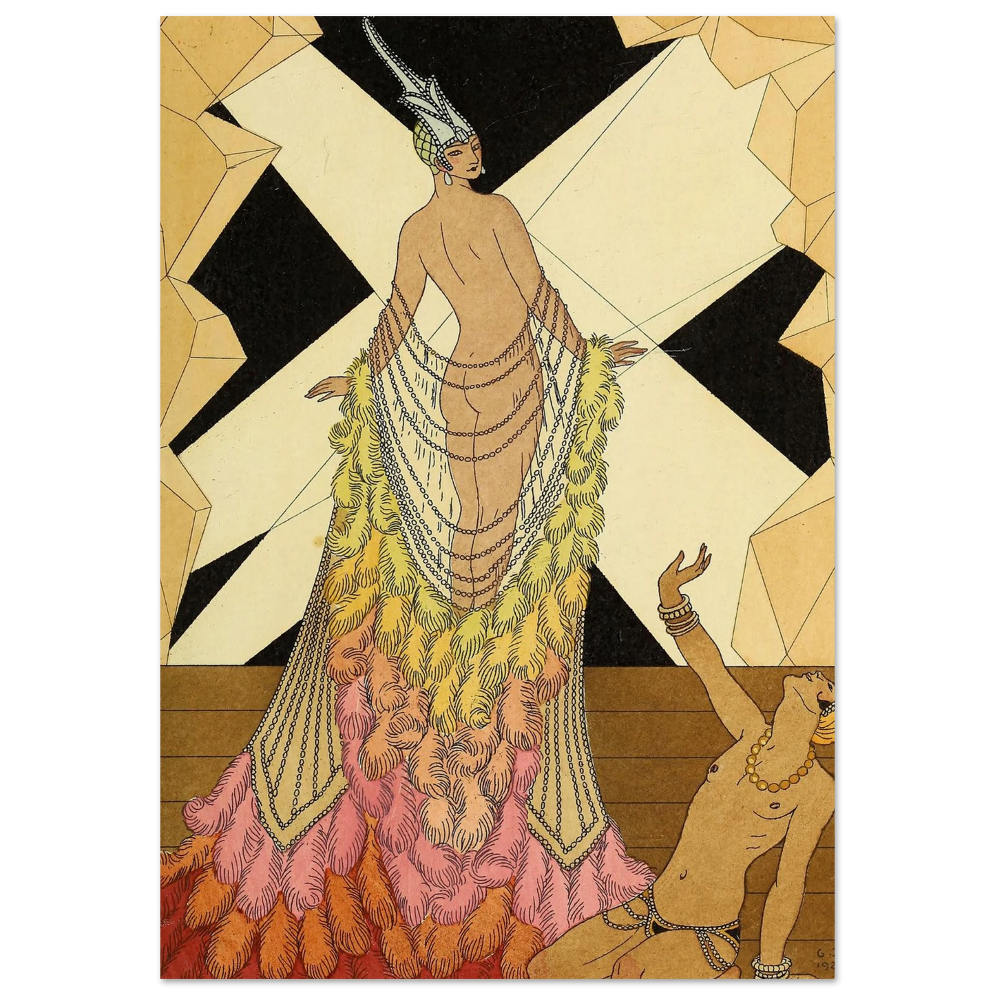 Falbalas et fanfreluches, L’ Orgueil (1925) Art Print | George Barbier-Quipham Collections