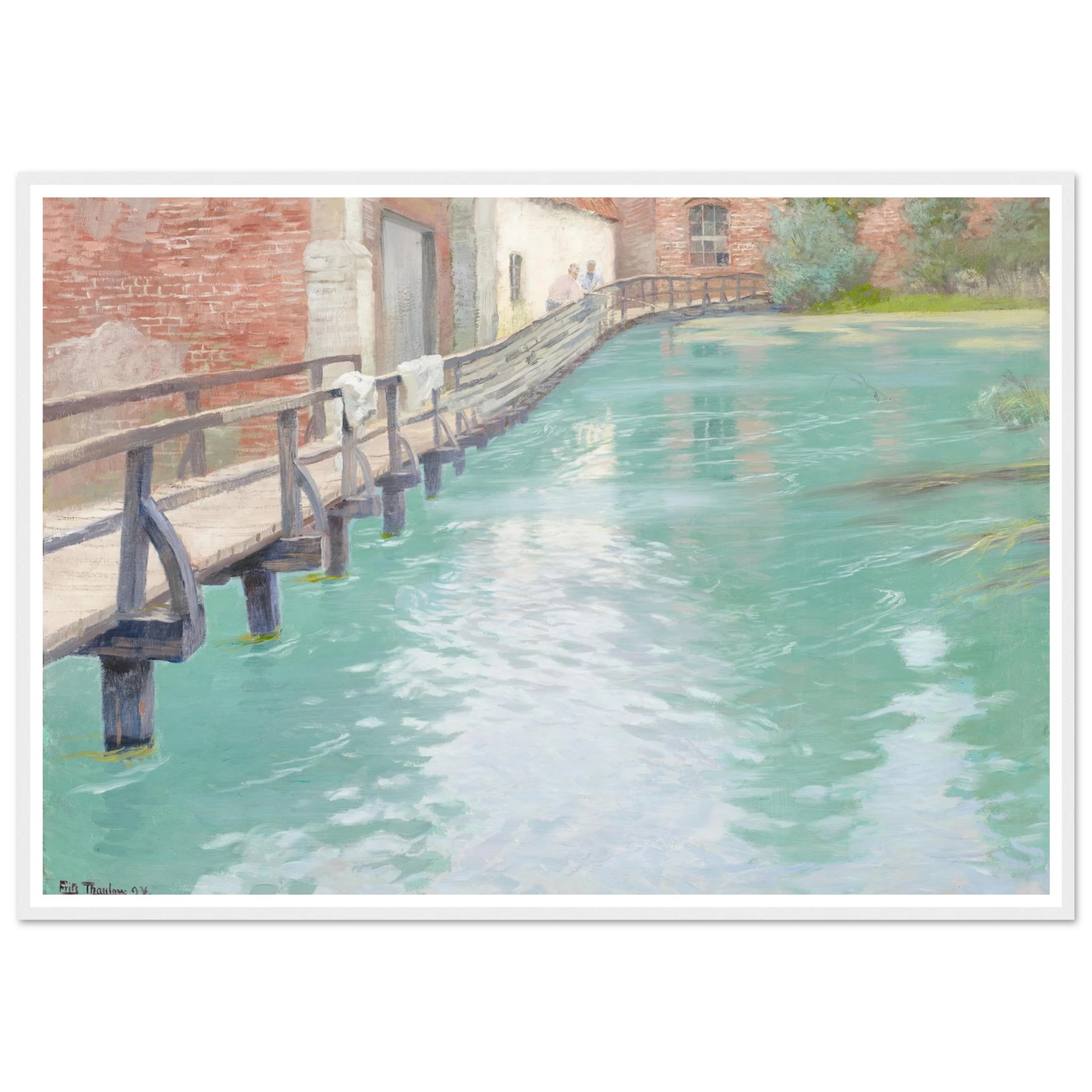 The Mills at Montreuil-sur-Mer, Normandy (1891) Art Print | Frits Thaulow-Quipham Collections
