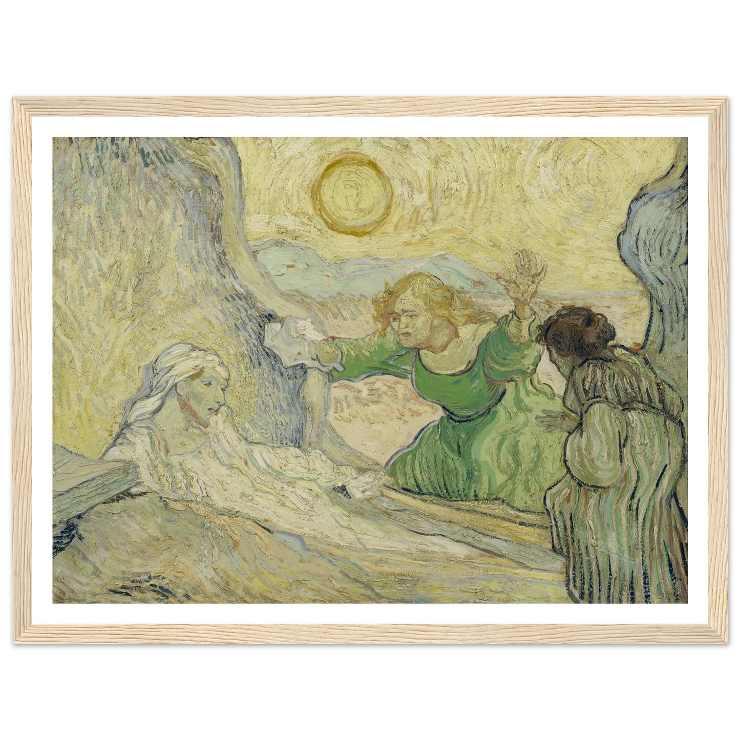 The raising of Lazarus (after Rembrandt) Art Print | Vincent van Gogh-Quipham Collections