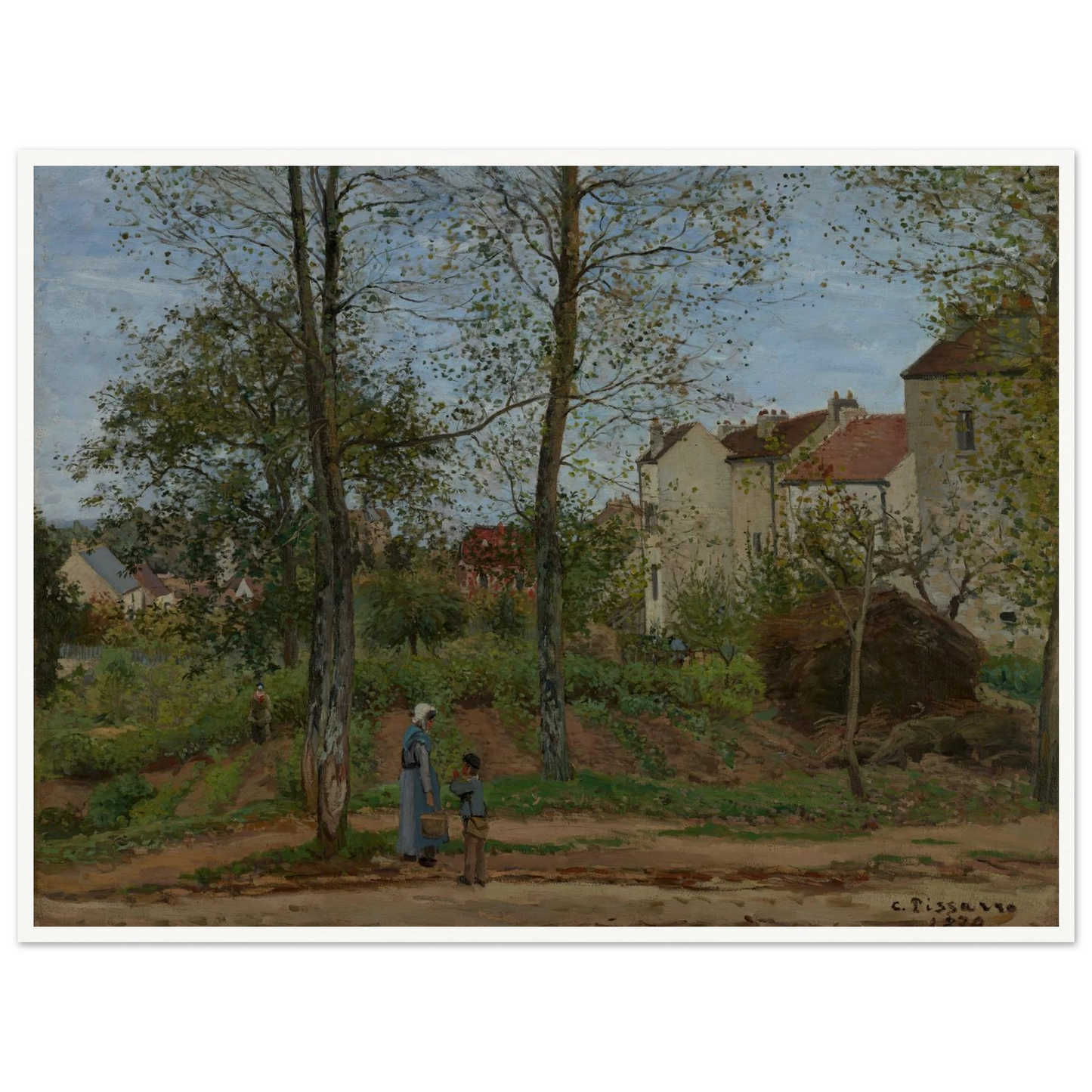 Landscape at Louveciennes (1870) Art Print | Camille Pissarro-Quipham Collections