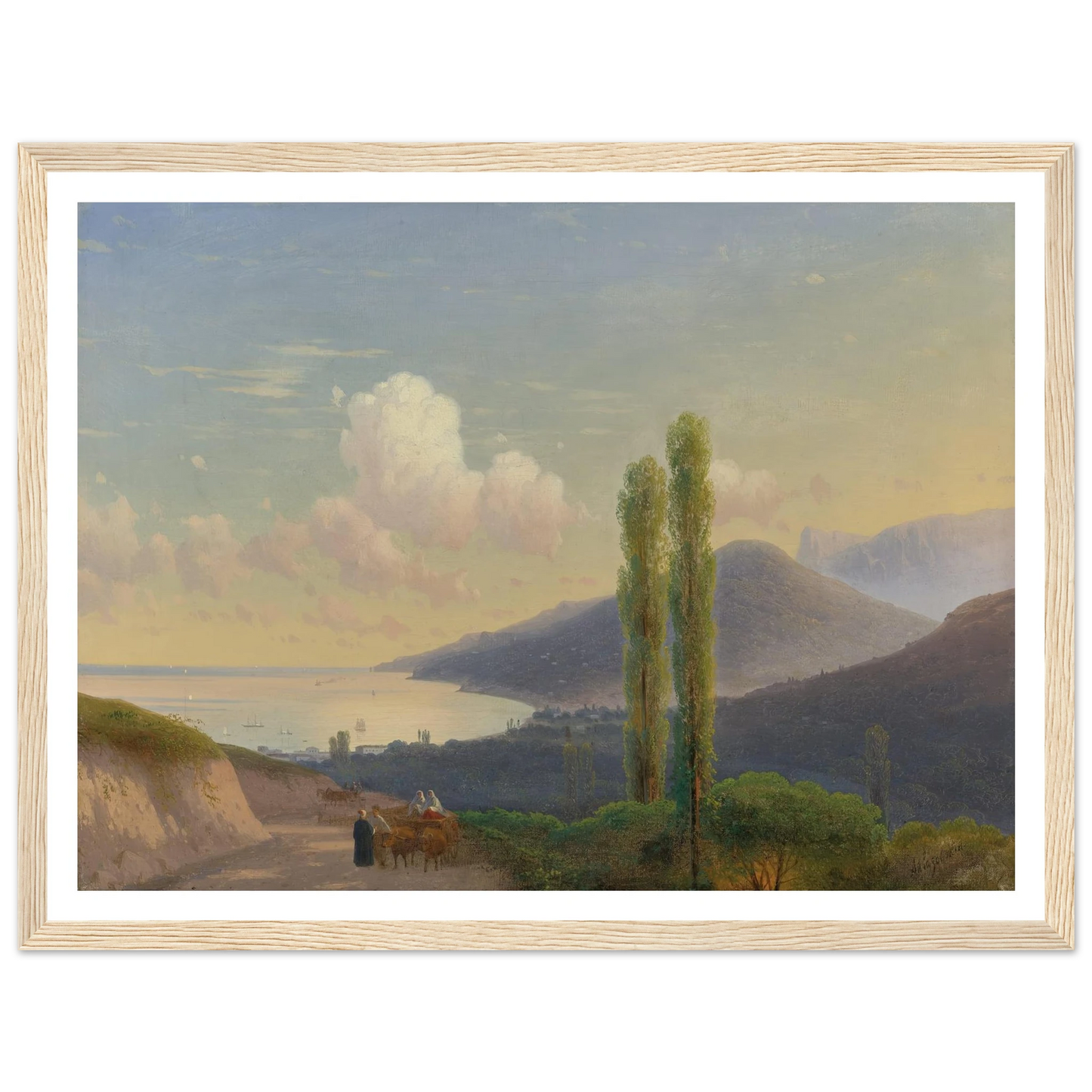 The Road To Gurzuf, Crimea (CIRCA 1878) Art Print | Ivan Konstantinovich Aivazovsky-Quipham Collections