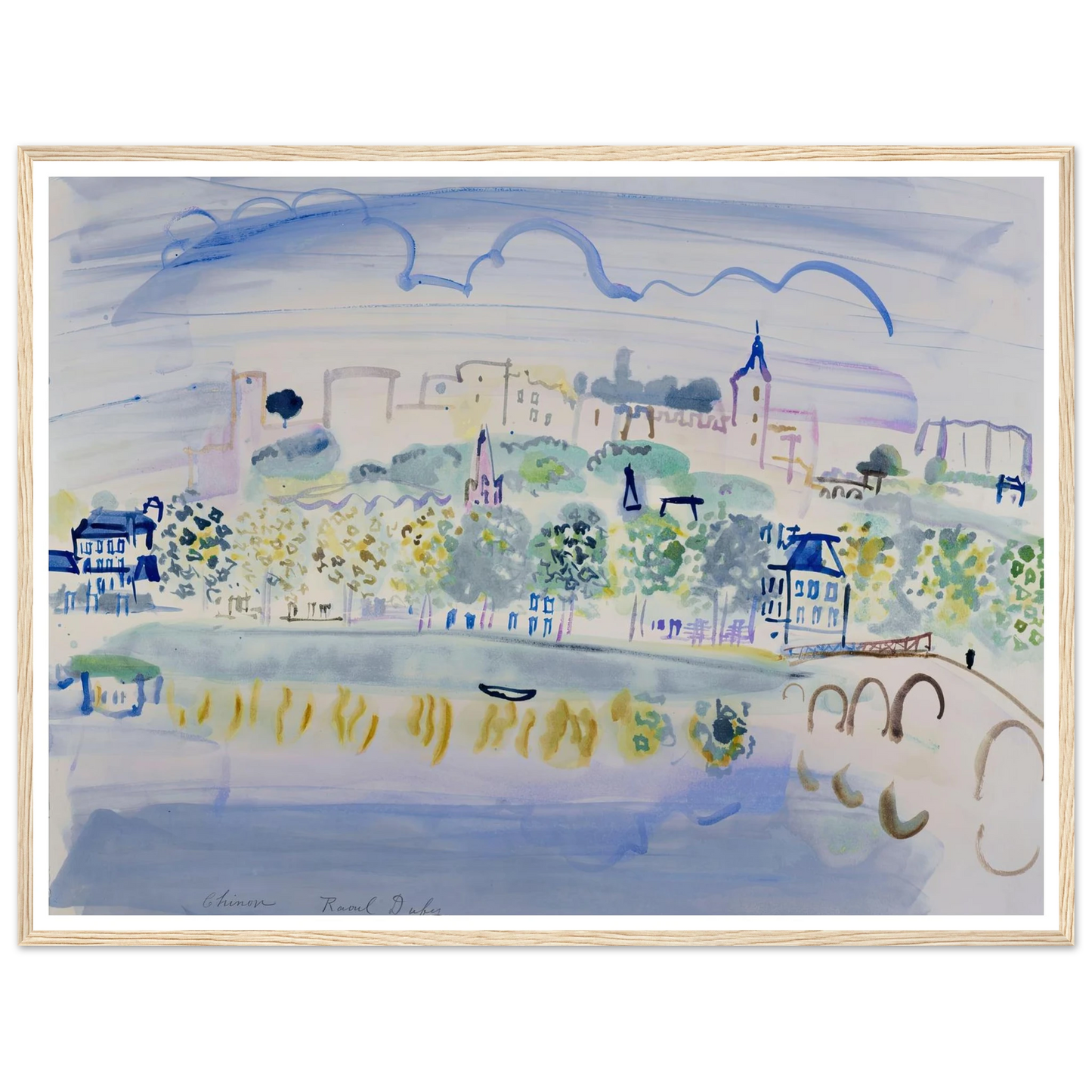 Chinon (Quinone) (1938) Art Print | Raoul Dufy-Quipham Collections
