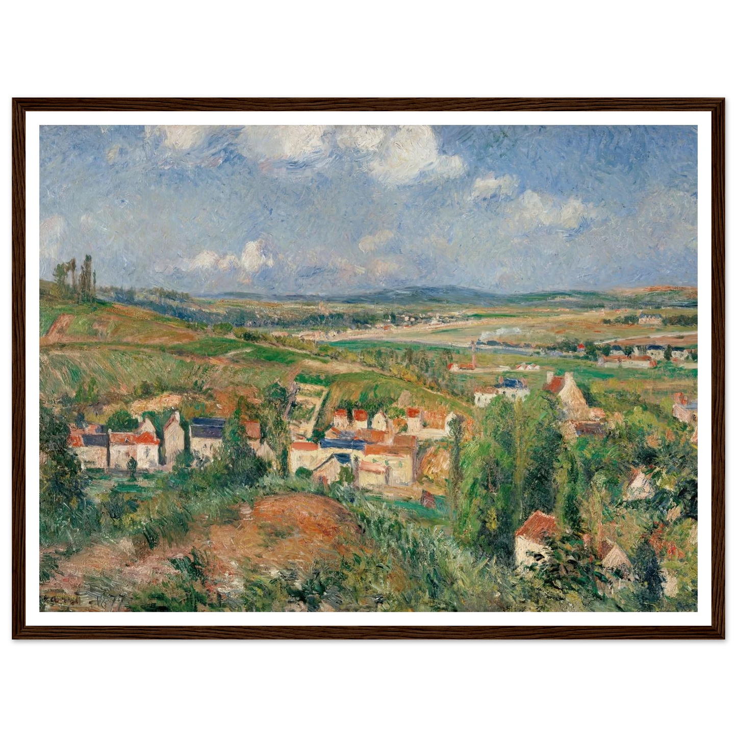 L’hermitage En Été, Pontoise (1877) Art Print | Camille Pissarro-Quipham Collections
