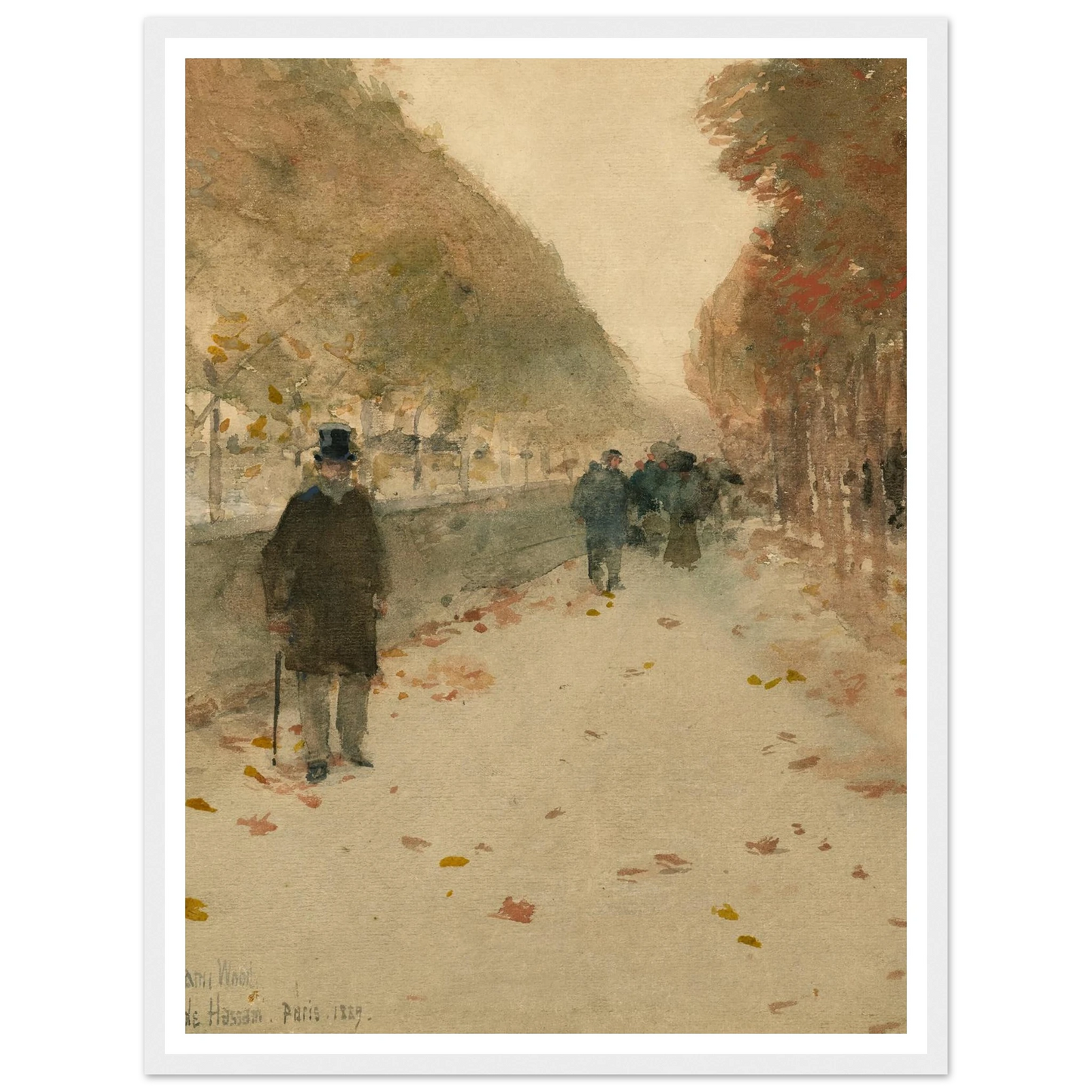Quai du Louvre (1889) Art Print | Childe Hassam-Quipham Collections
