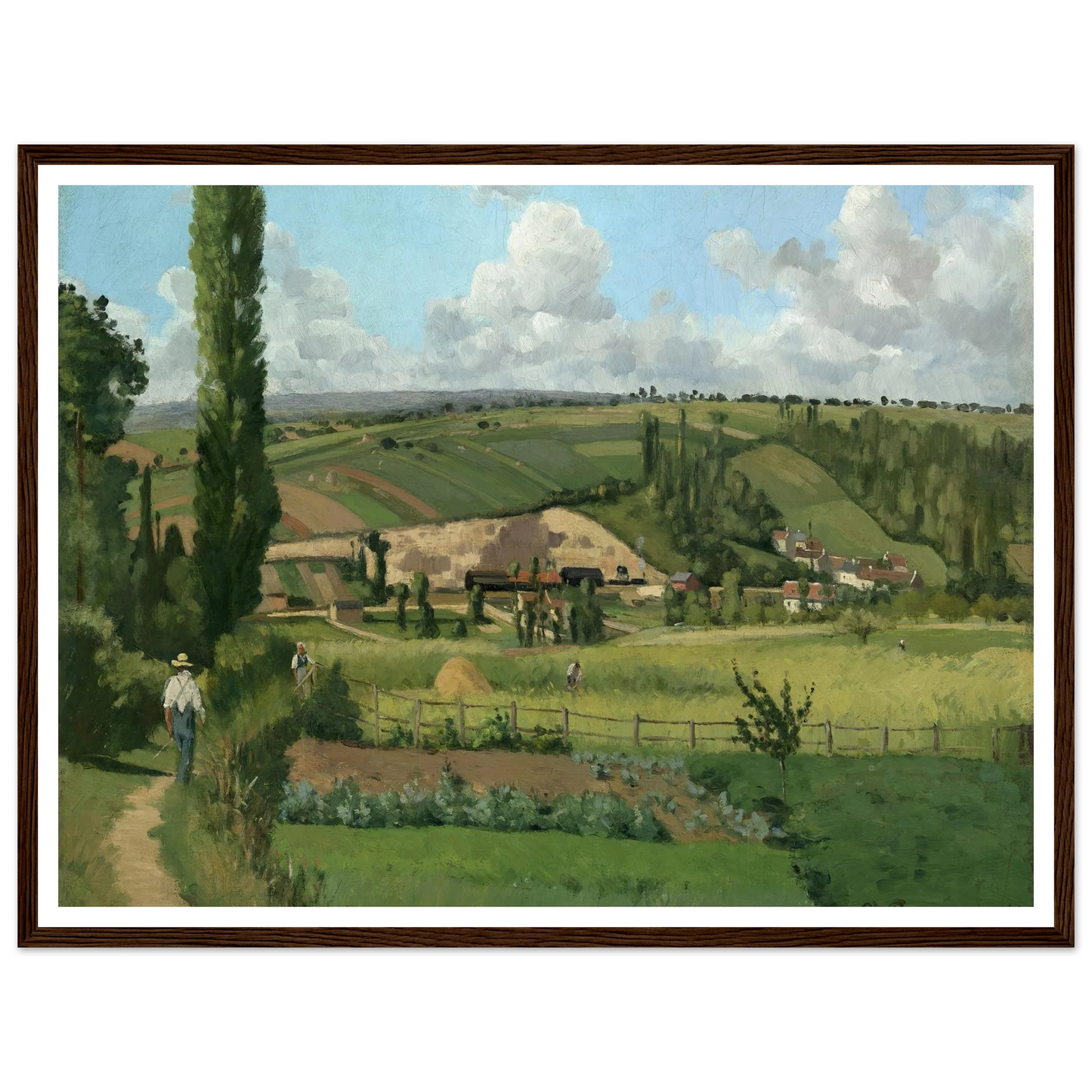 Landscape at Les Pâtis,Pontoise (1868) Art Print | Camille Pissarro-Quipham Collections