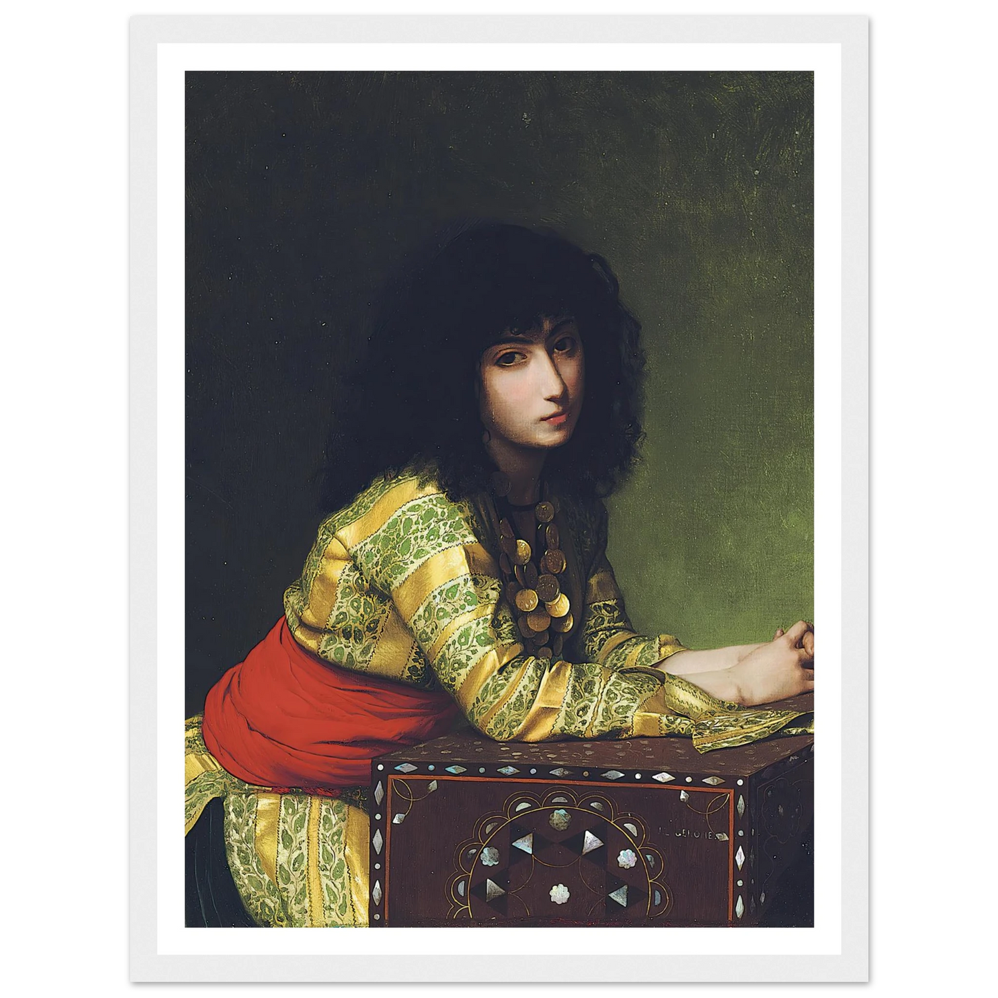 Egyptian girl (circa 1877) Art Print | Jean Leon Gerome-Quipham Collections