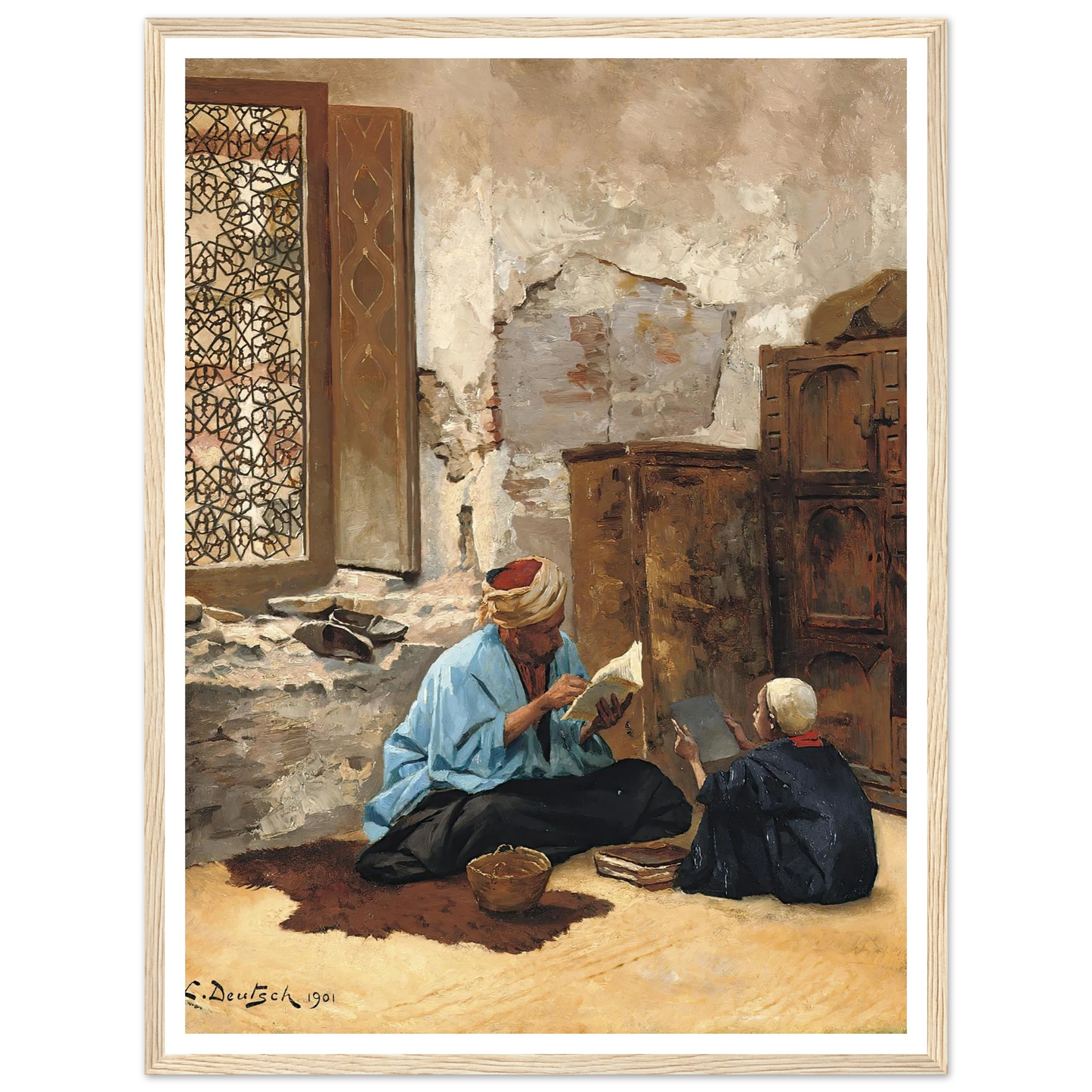 The Lesson (1901) Art Print | Ludwig Deutsch-Quipham Collections