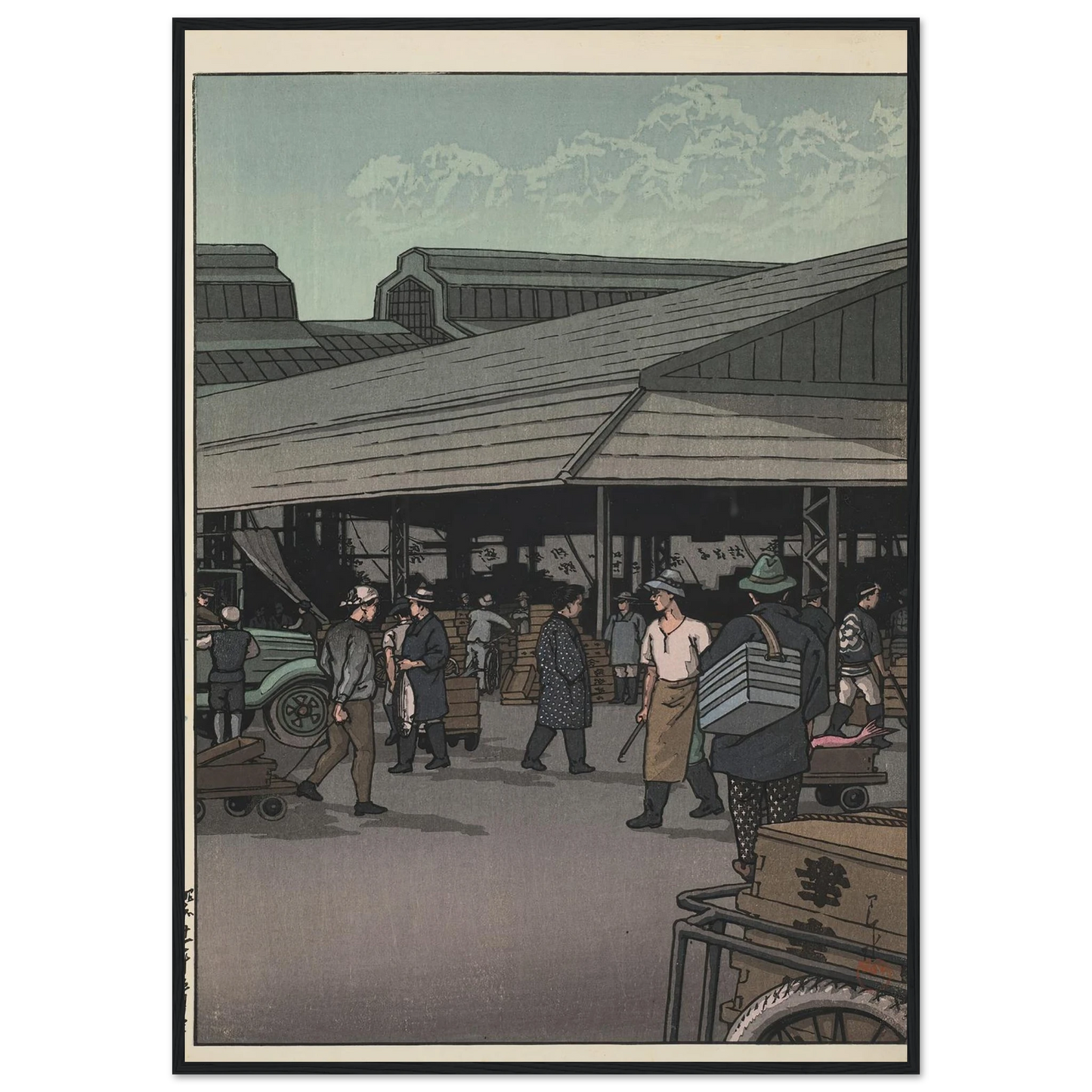 Chuo shijo (The Central Market) (1936) Art Print | Kawase Hasui-Quipham Collections