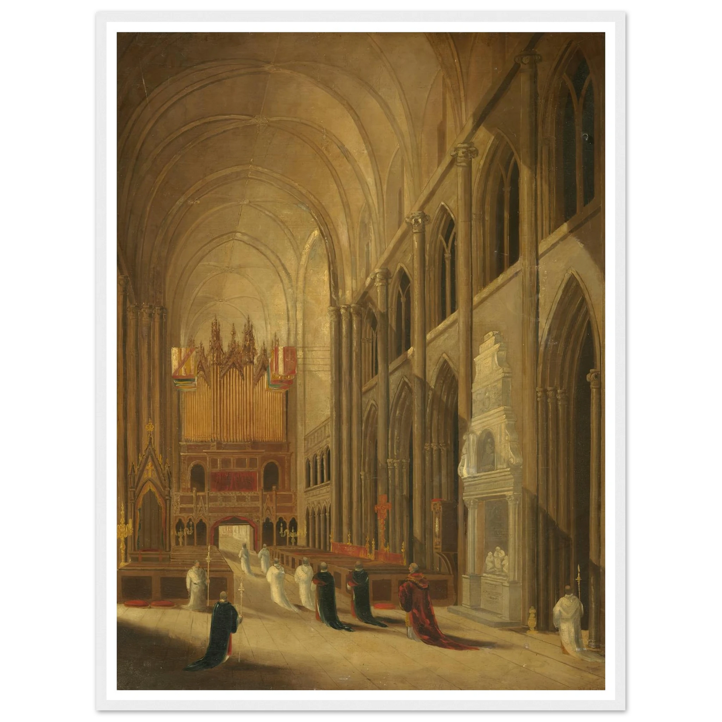 Going to Mass Art Print | David Roberts-Quipham Collections