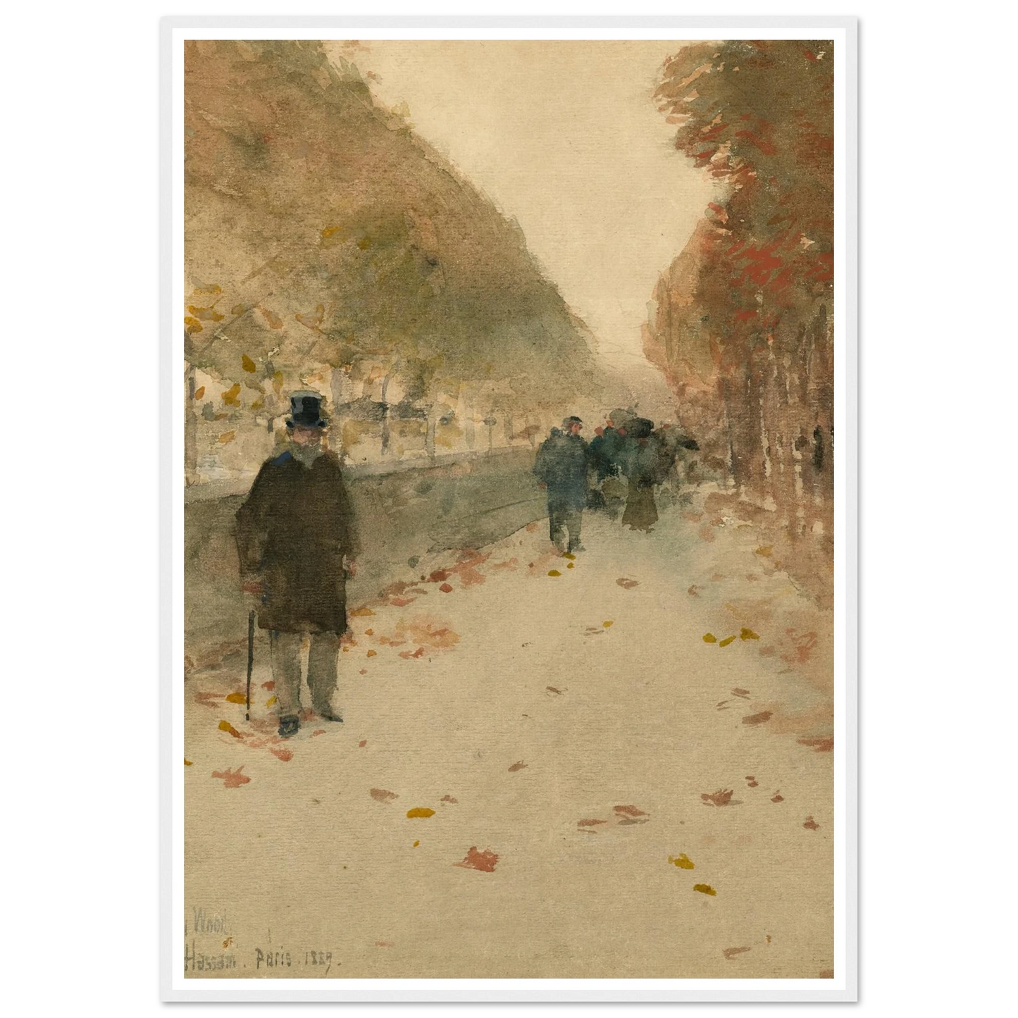 Quai du Louvre (1889) Art Print | Childe Hassam-Quipham Collections