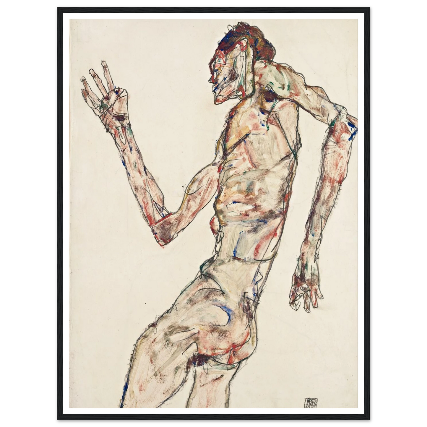 The Dancer (1913) Art Print | Egon Schiele-Quipham Collections