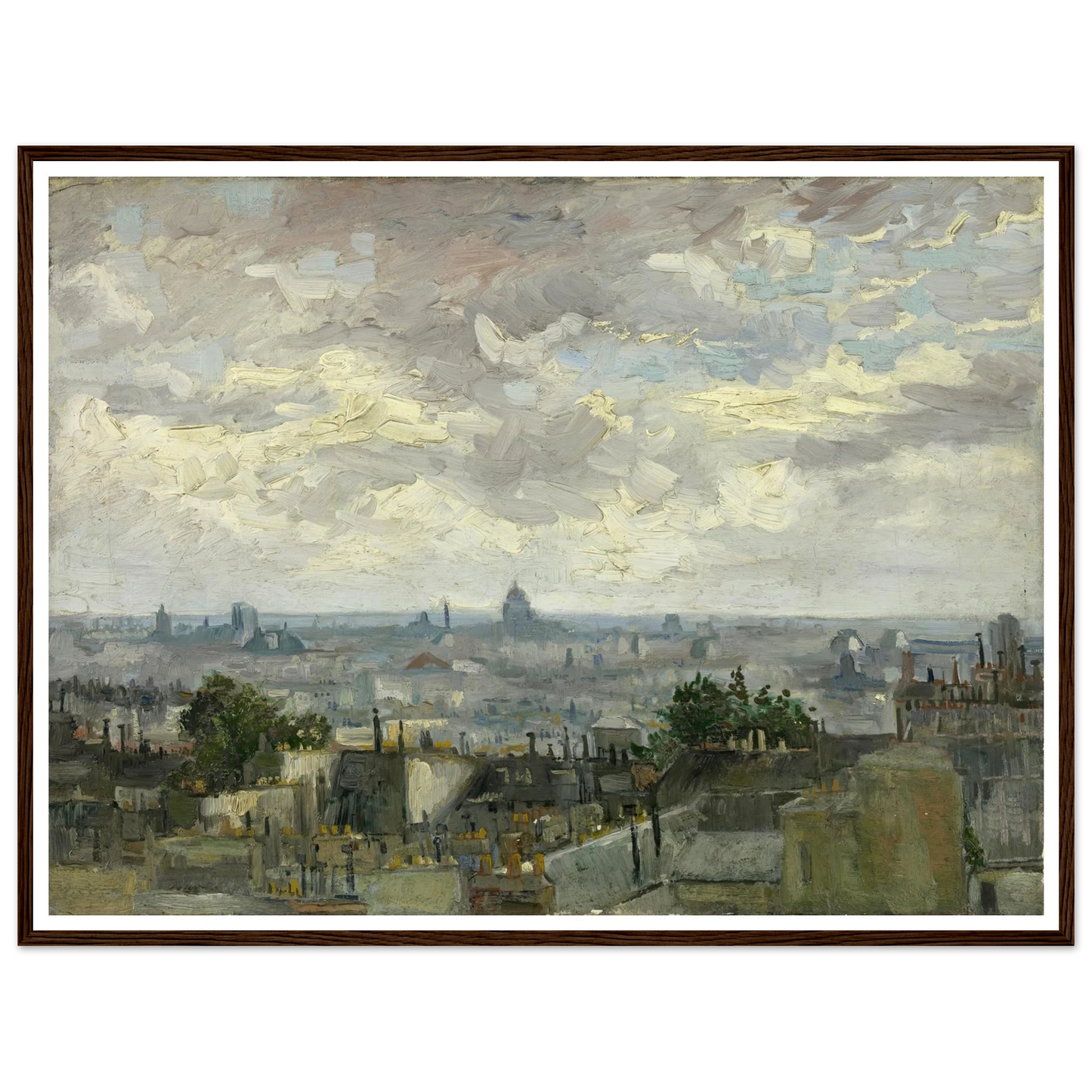 View of Paris (1886) Art Print | Vincent van Gogh-Quipham Collections