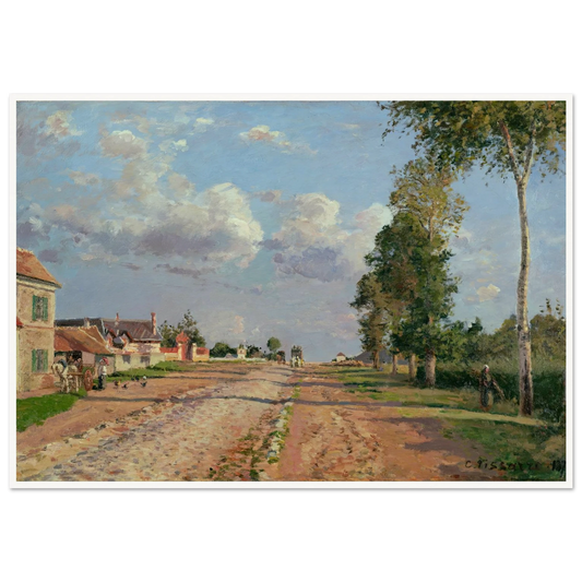 Route de Versailles, Rocquencourt (1871) Art Print | Camille Pissarro-Quipham Collections