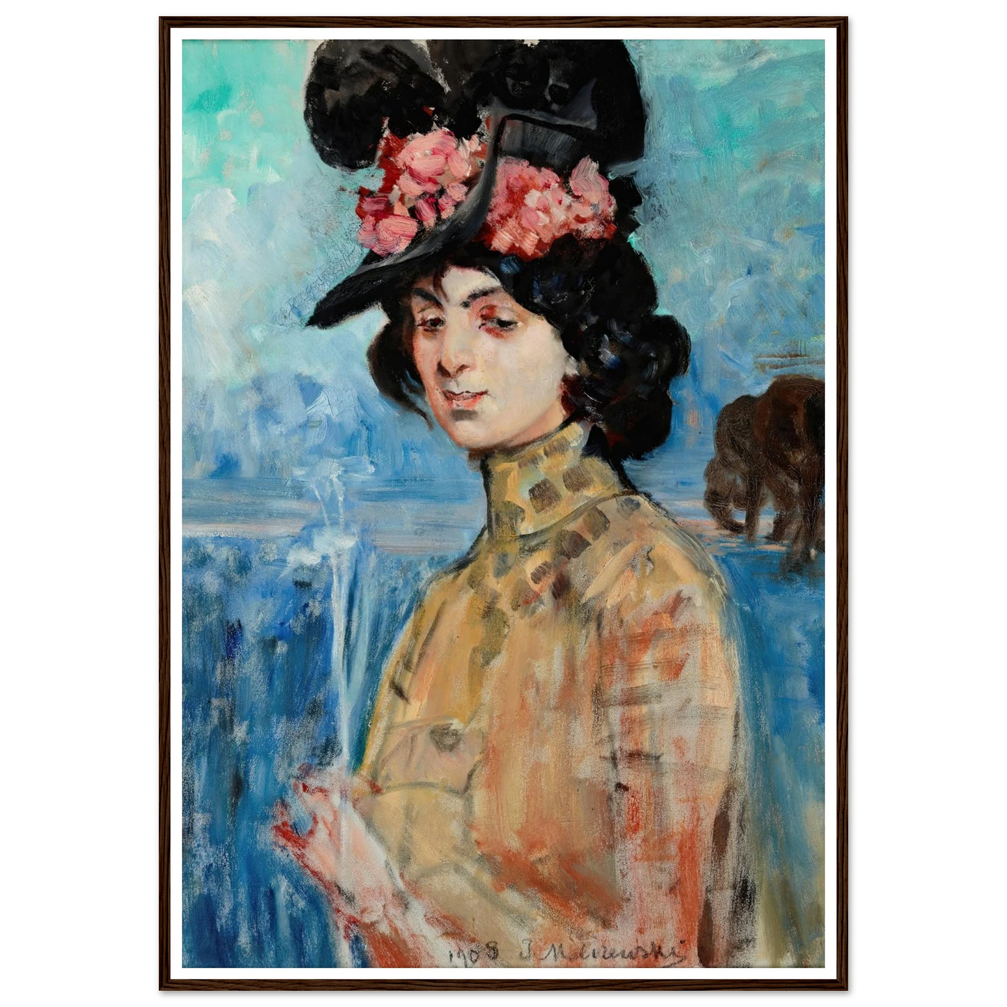 Portrait of Zofia Atteslander (1908) Art Print | Jacek Malczewski-Quipham Collections