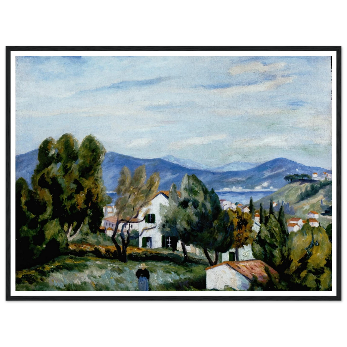 Saint Tropez vu de la Maison de Vildrac Art Print | Henri Manguin-Quipham Collections