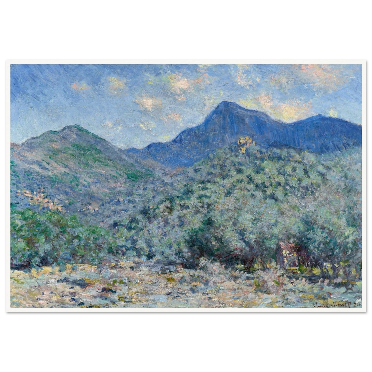 Valle Buona, Near Bordighera (1884) Art Print | Claude Monet-Quipham Collections