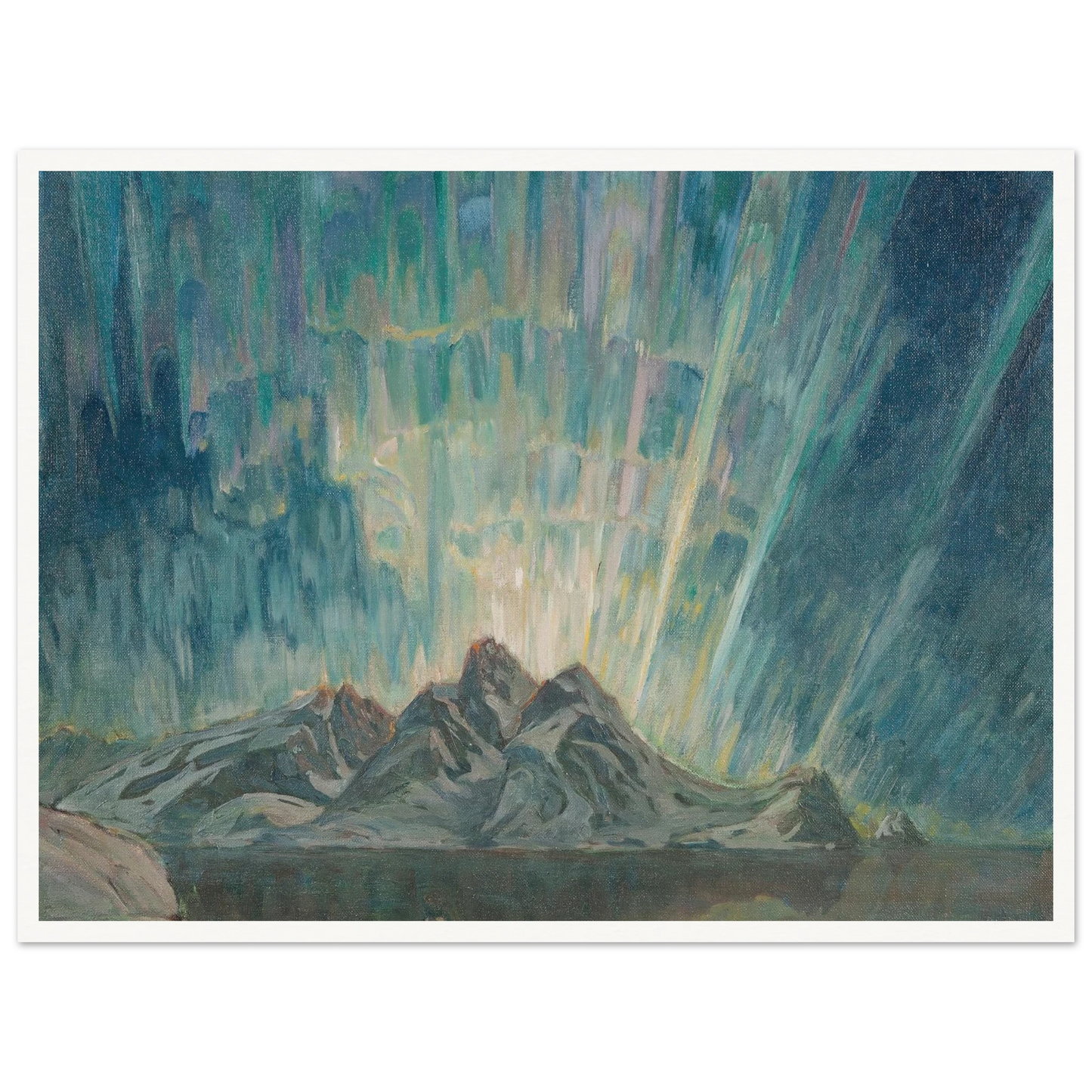 Northern Lights.Study from North Norway Art Print | Anna Boberg-Quipham Collections