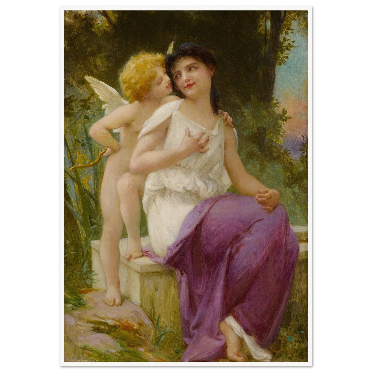 Vénus et l’Amour Art Print | Guillaume Seignac-Quipham Collections