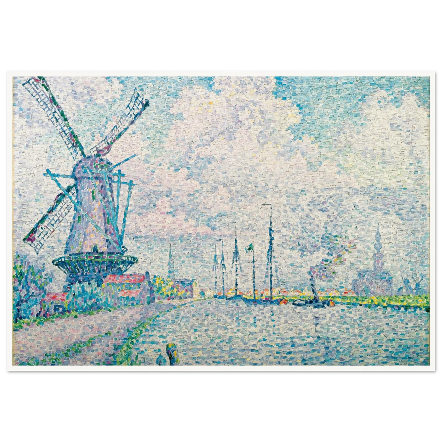 Canal of Overschie Art Print | Paul Signac-Quipham Collections