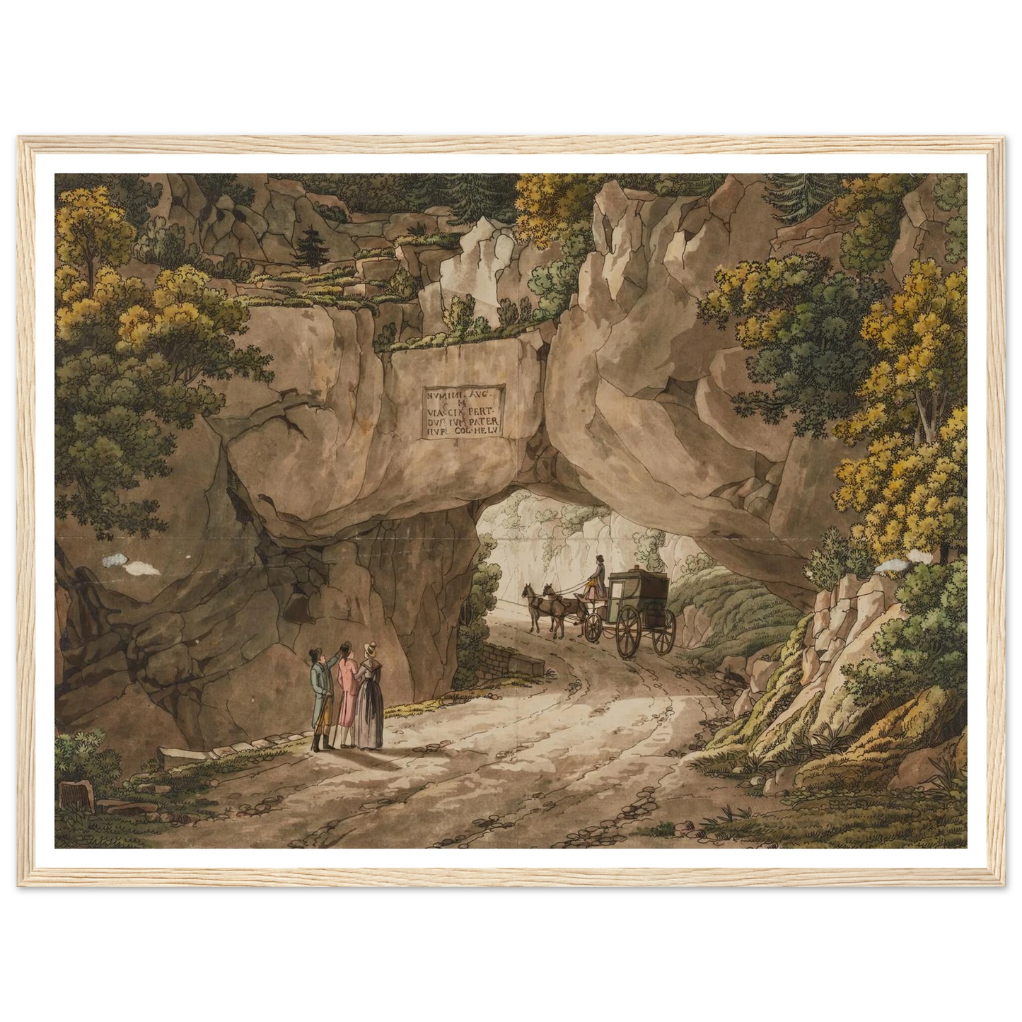 Vue de Pierre-Pertuis Art Print | Peter Birmann-Quipham Collections