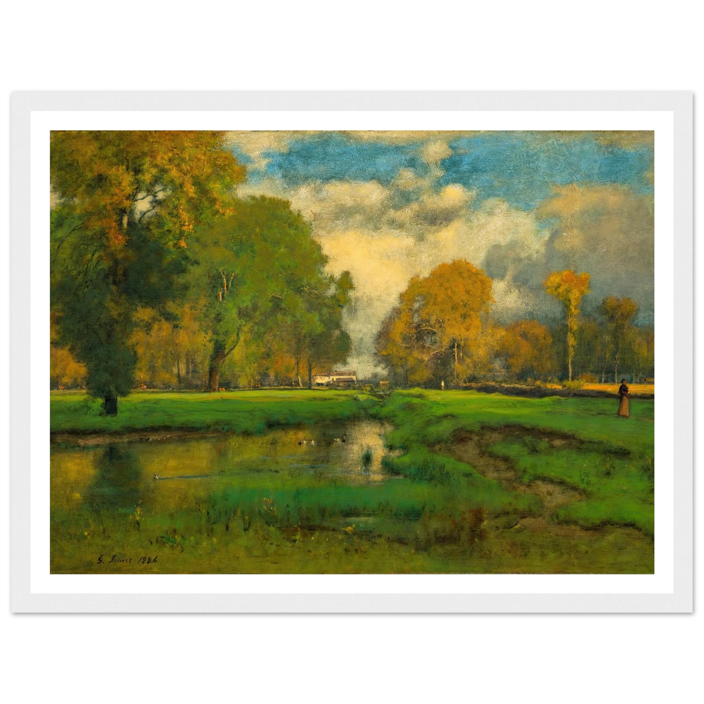 October (1882) Art Print | George Inness-Quipham Collections