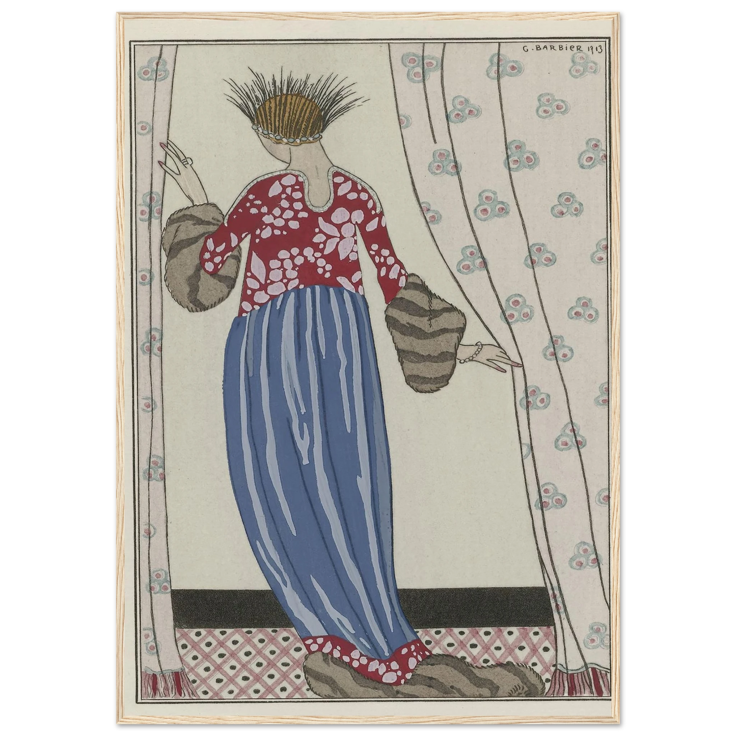 Manteau de Théâtre (1913) Art Print | George Barbier-Quipham Collections