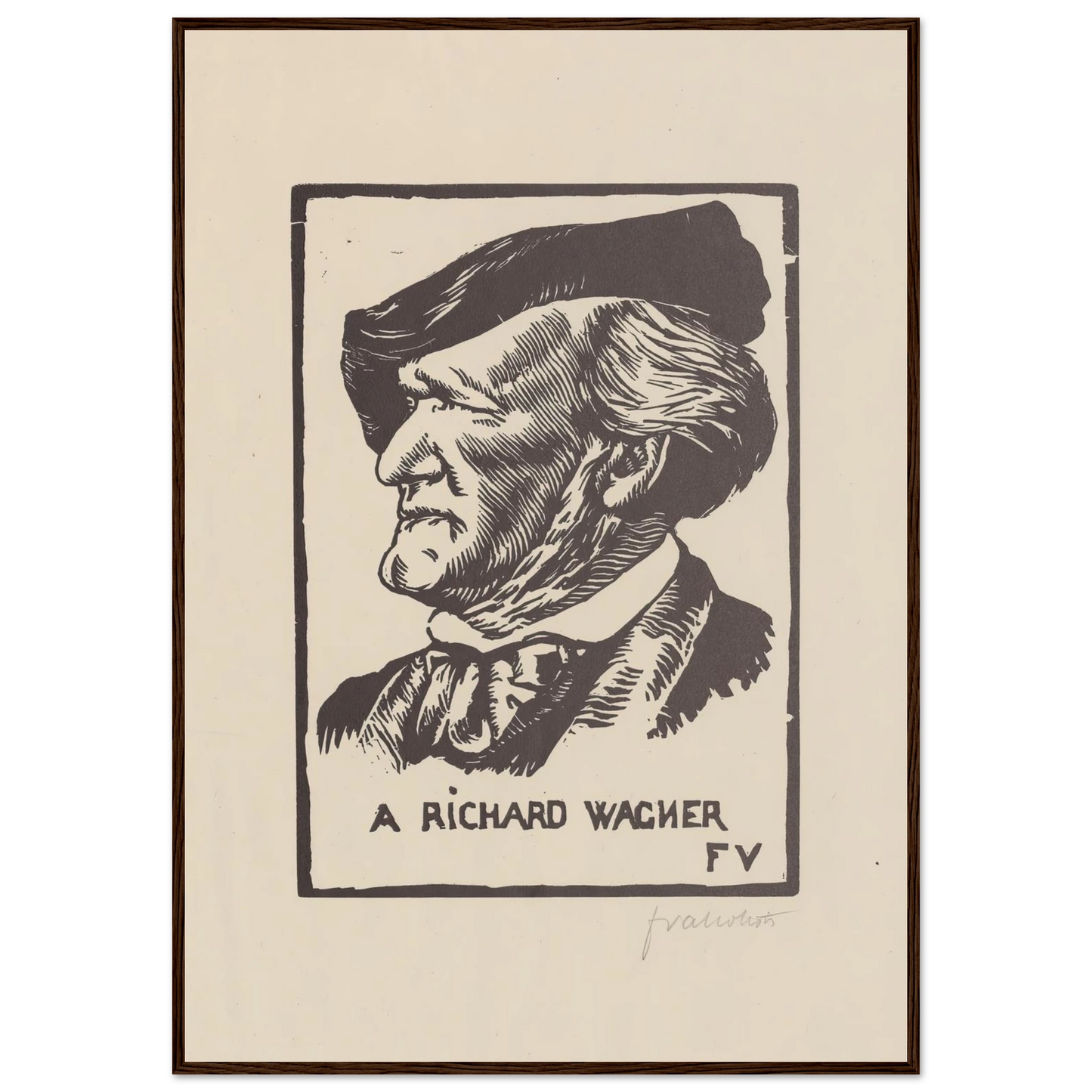 A Richard Wagner (1891) Art Print | Felix Vallotton-Quipham Collections