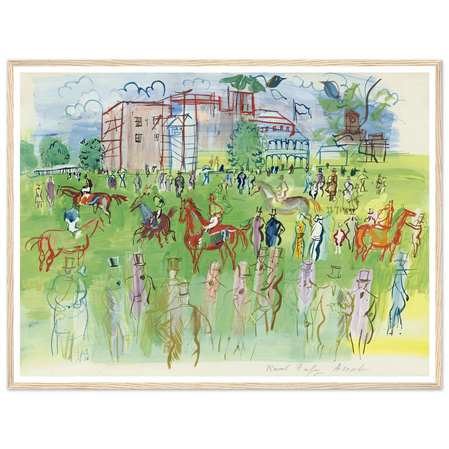 Avant le départ, Ascot Art Print | Raoul Dufy-Quipham Collections