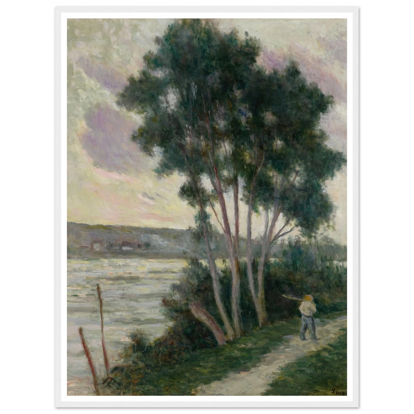 Sandrecourt, le chemin au bord de la rivière (1936) Art Print | Maximilien Luce-Quipham Collections