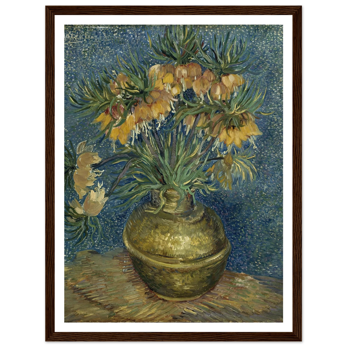 Imperial Fritillaries in a Copper Vase (1887) Art Print | Vincent van Gogh-Quipham Collections