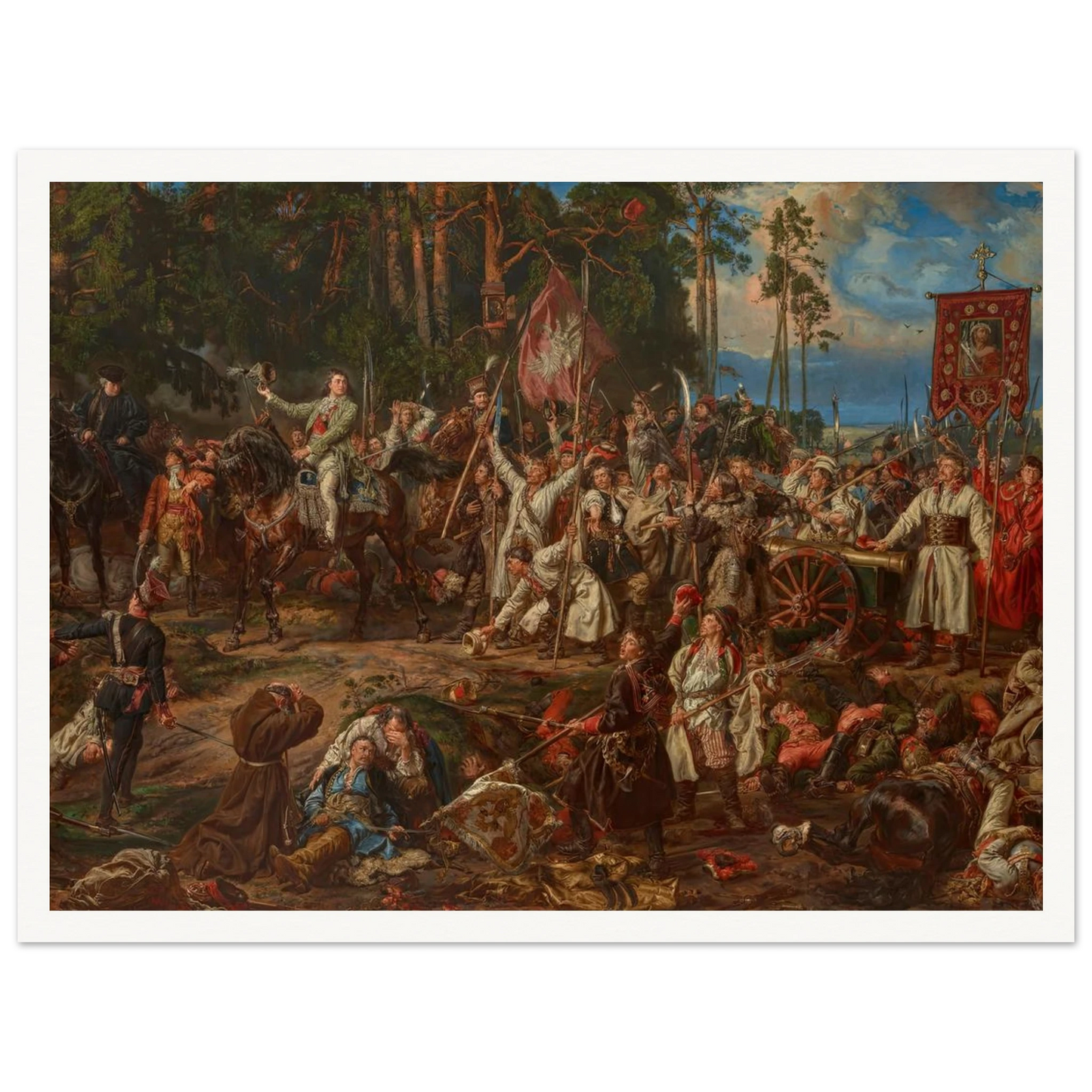 Kościuszko at Racławice (1888) Art Print | Jan Matejko-Quipham Collections