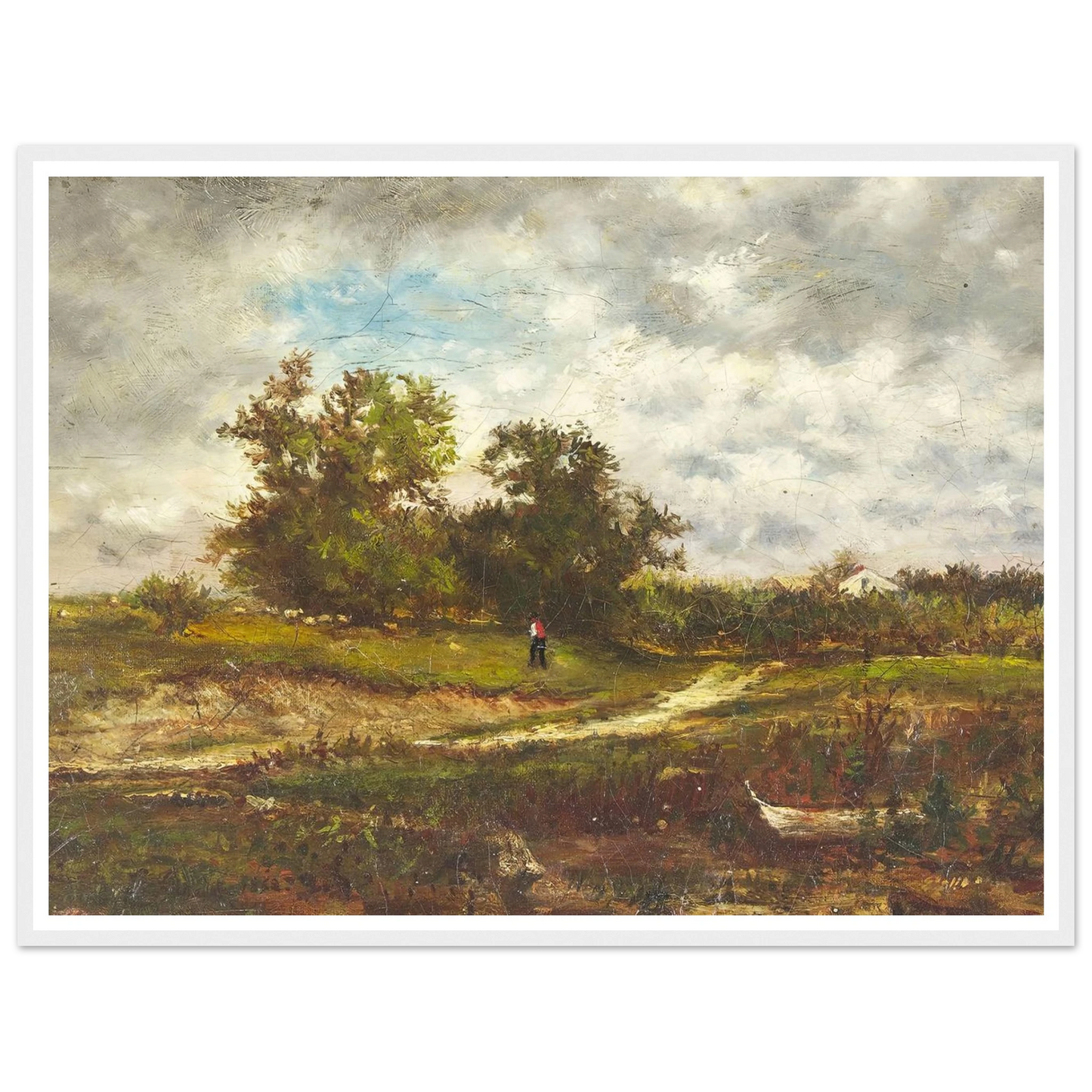 Upland Pasture (1862) Art Print | George Inness-Quipham Collections