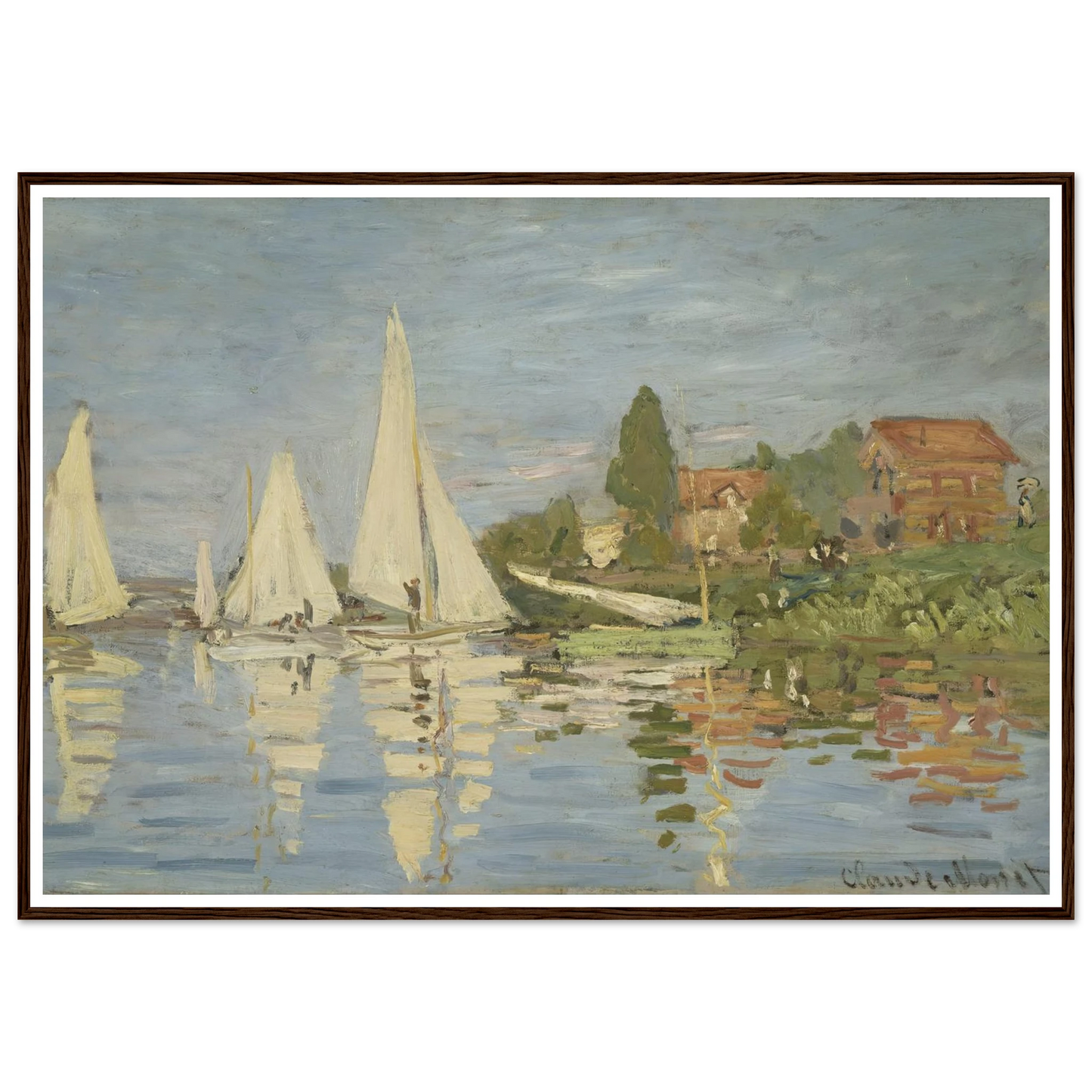 Regattas at Argenteuil (circa 1872) Art Print | Claude Monet-Quipham Collections
