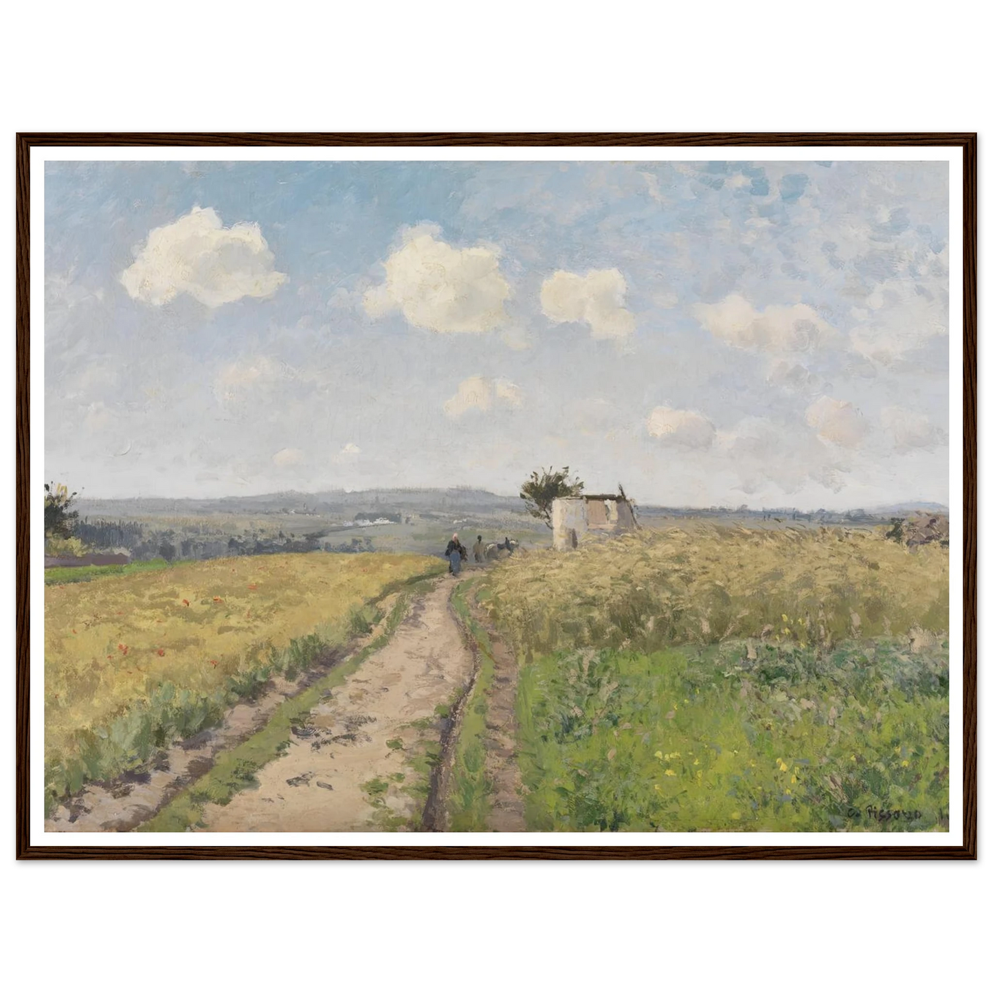 June morning near Pontoise (1873) Art Print | Camille Pissarro-Quipham Collections
