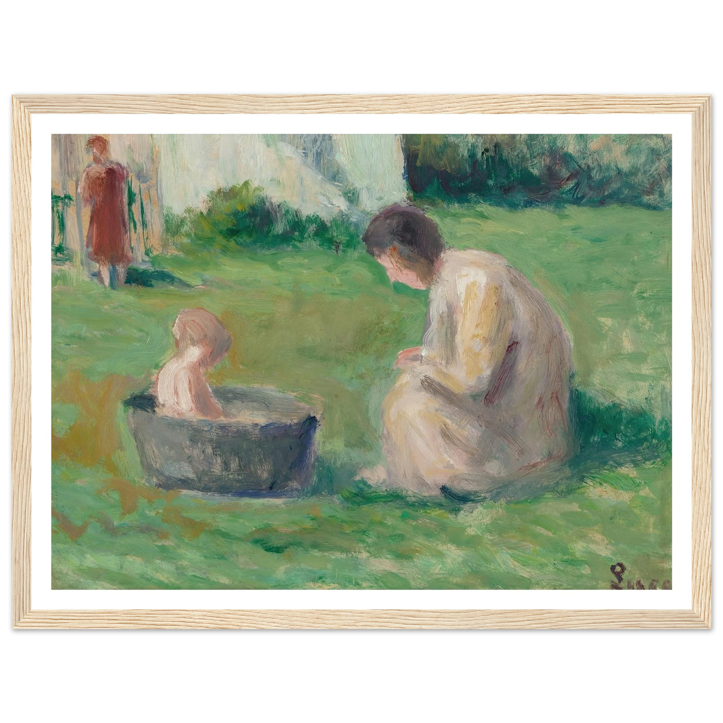 Le bain du bébé Art Print | Maximilien Luce-Quipham Collections