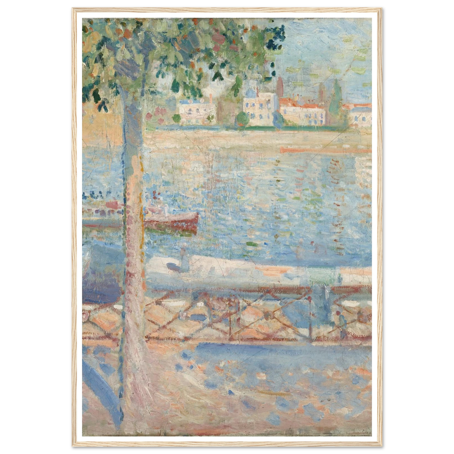 The Seine At Saint-Cloud (1890) Art Print | Edvard Munch-Quipham Collections
