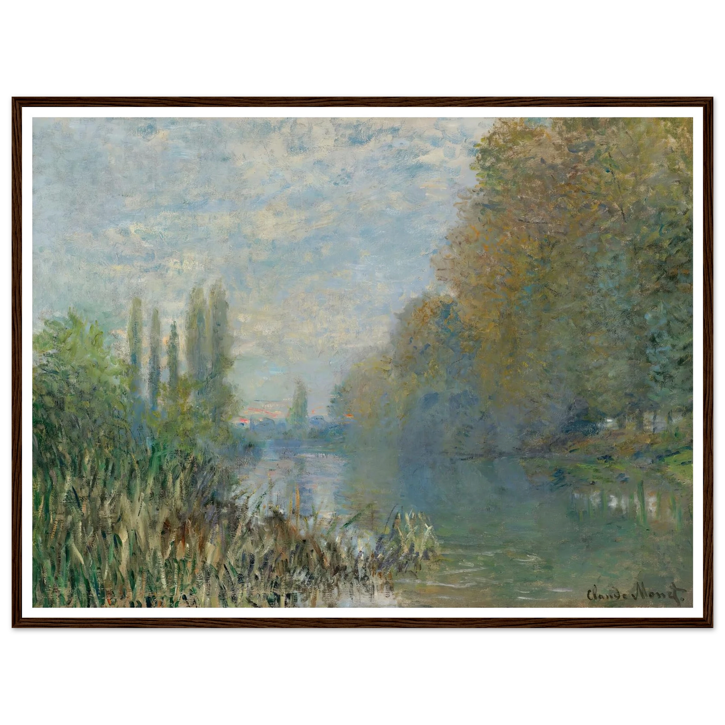Bords De La Seine En Automne (1876) Art Print | Claude Monet-Quipham Collections