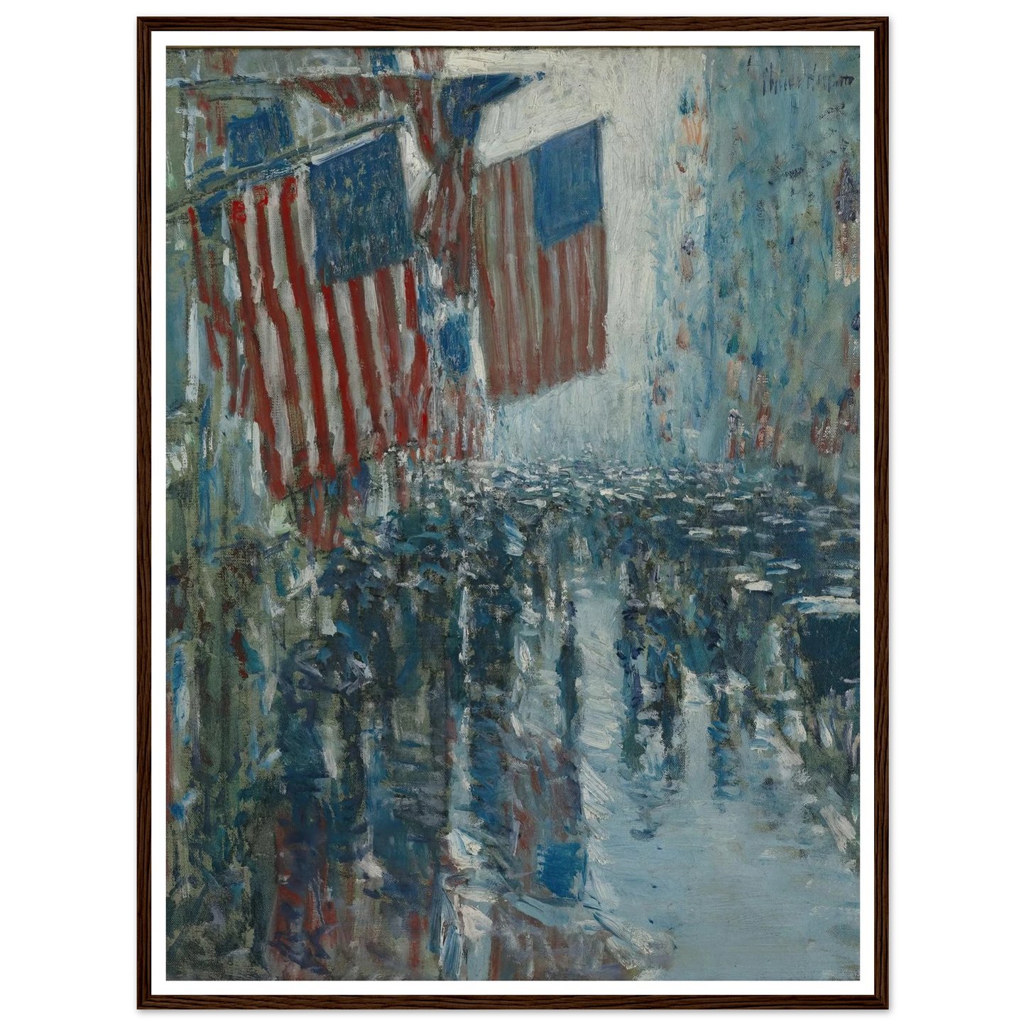 Rainy Day, Fifth Avenue (1916) Art Print | Childe Hassam-Quipham Collections