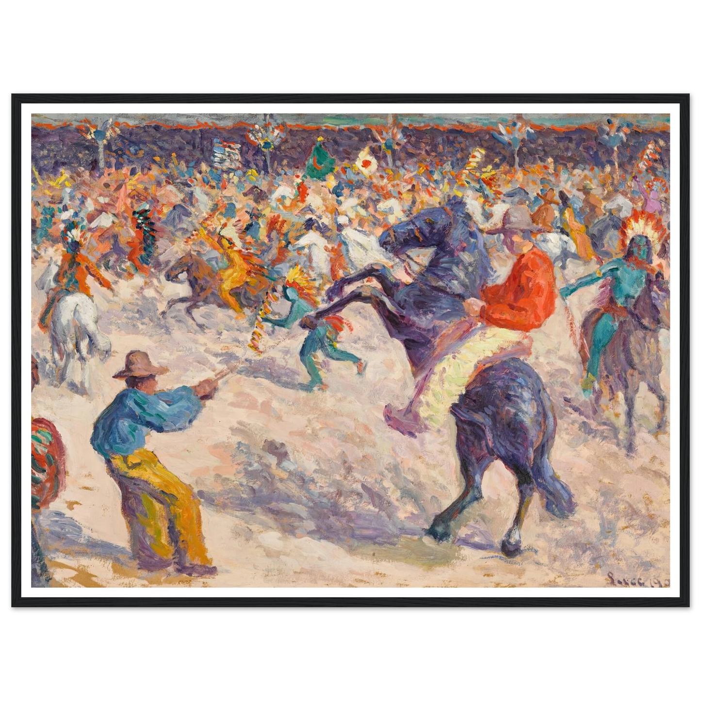 Buffalo Bill, le lasso (1906) Art Print | Maximilien Luce-Quipham Collections
