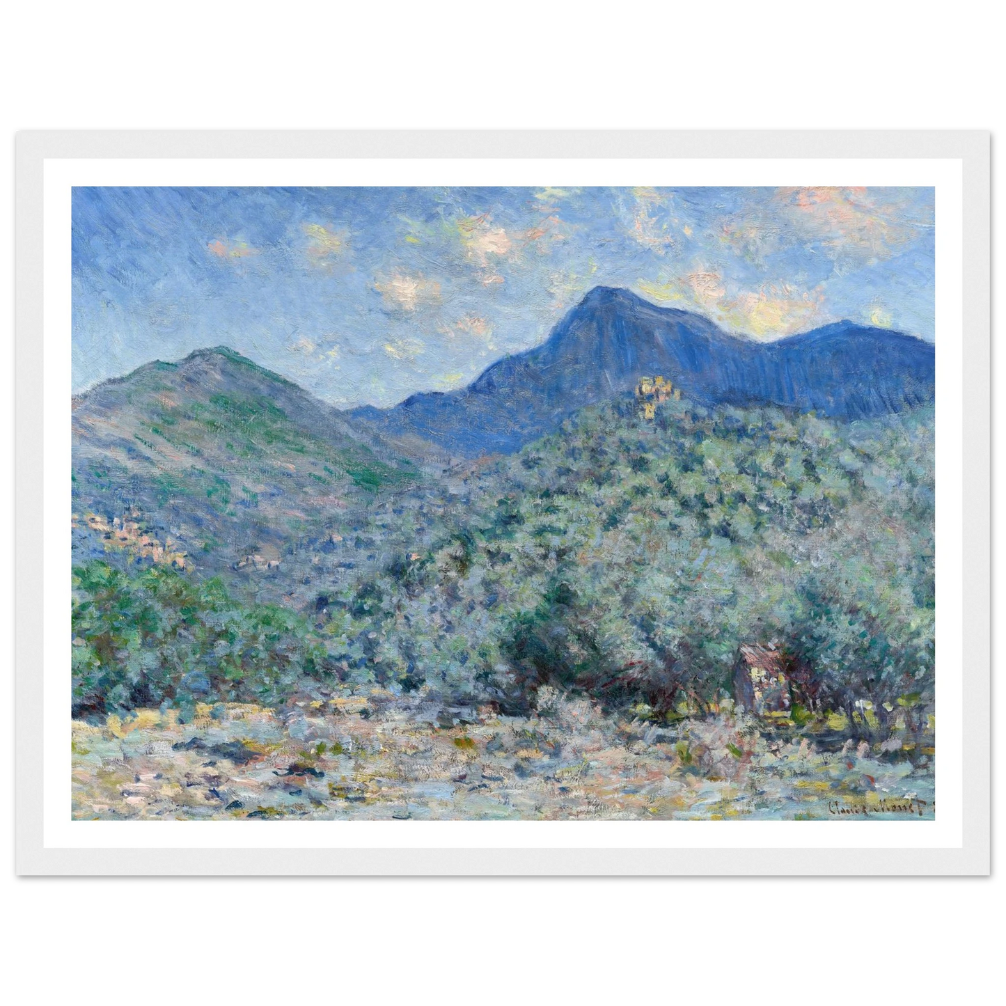 Valle Buona, Near Bordighera (1884) Art Print | Claude Monet-Quipham Collections