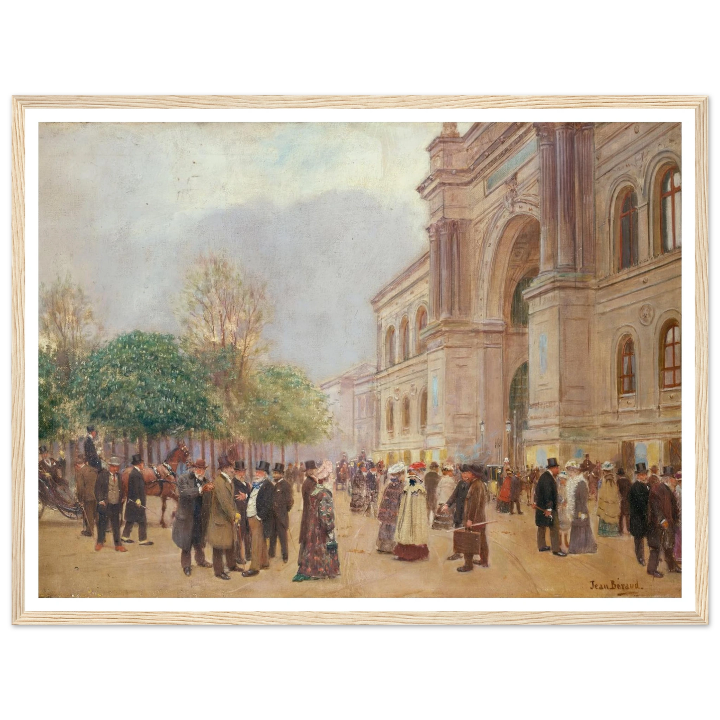 La sortie du Salon, au Palais de l’Industrie (1890) Art Print | Jean Beraud-Quipham Collections