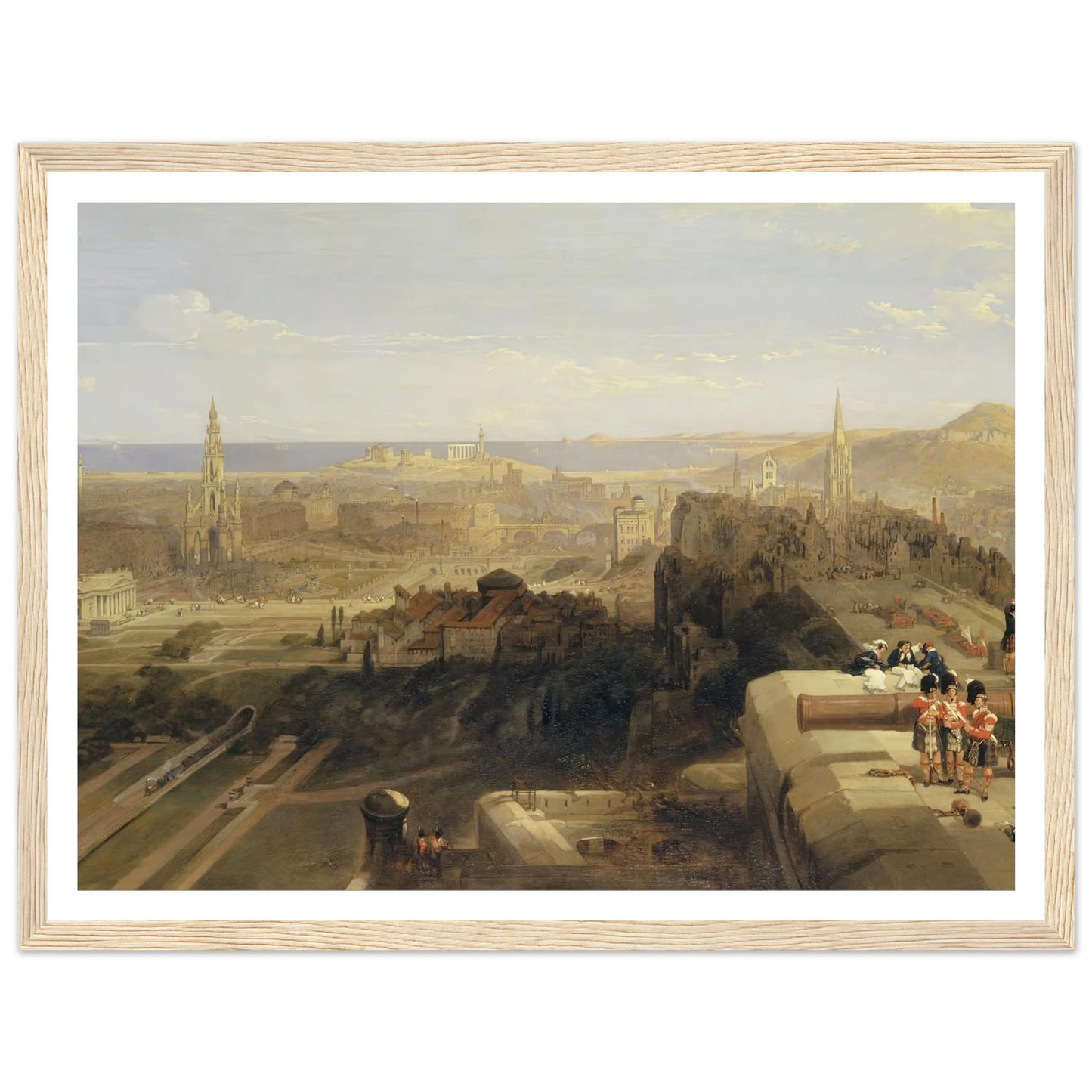 Edinburgh from the Castle Art Print | David Roberts-Quipham Collections