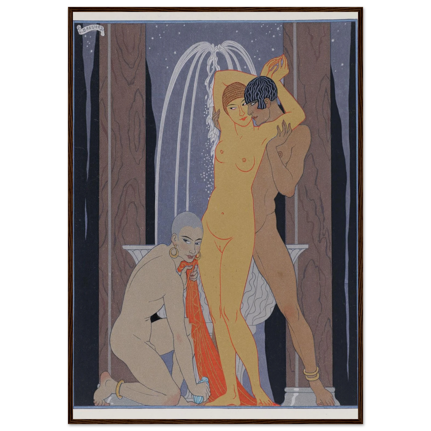 Clodia accompanying her brother (1929) Art Print | George Barbier-Quipham Collections